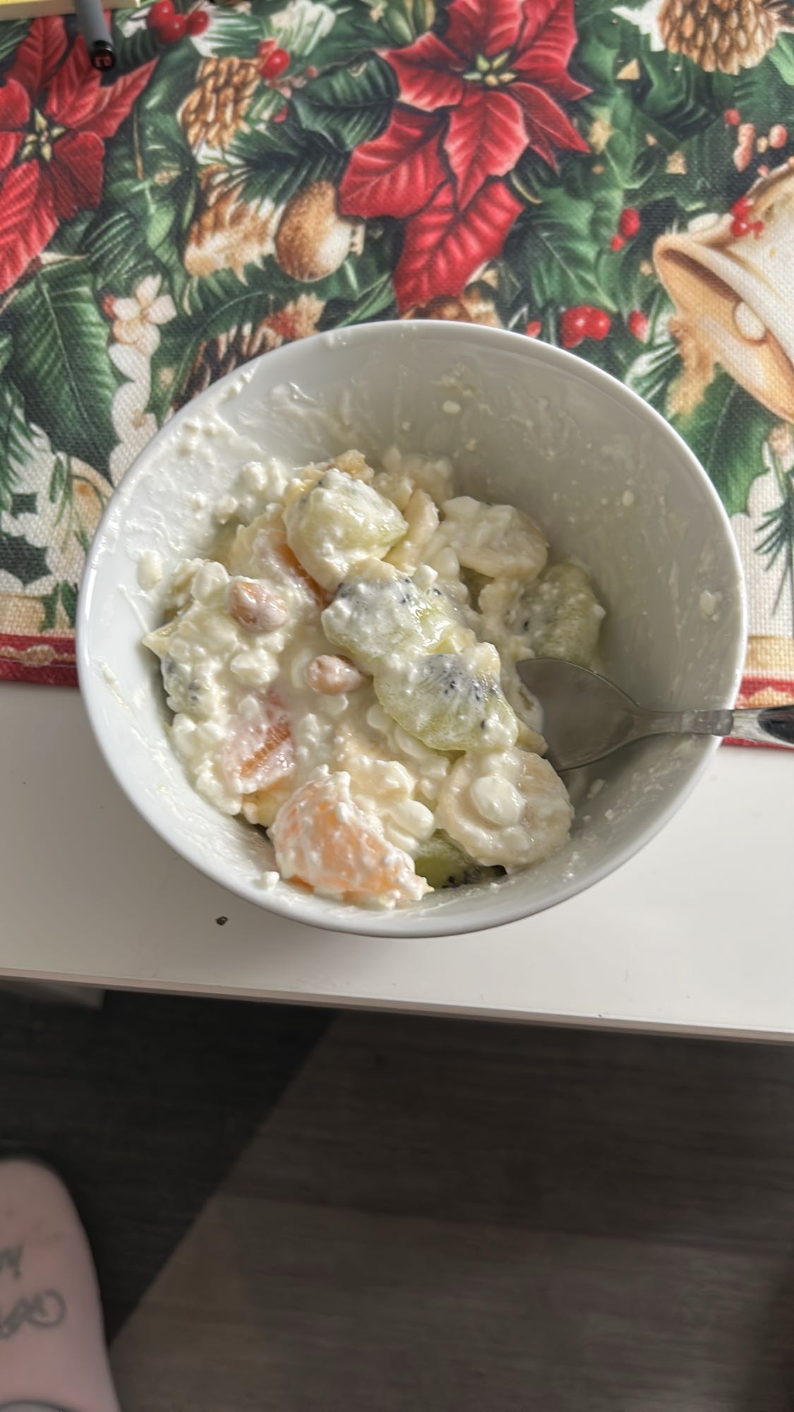 творожный фруктовый салат