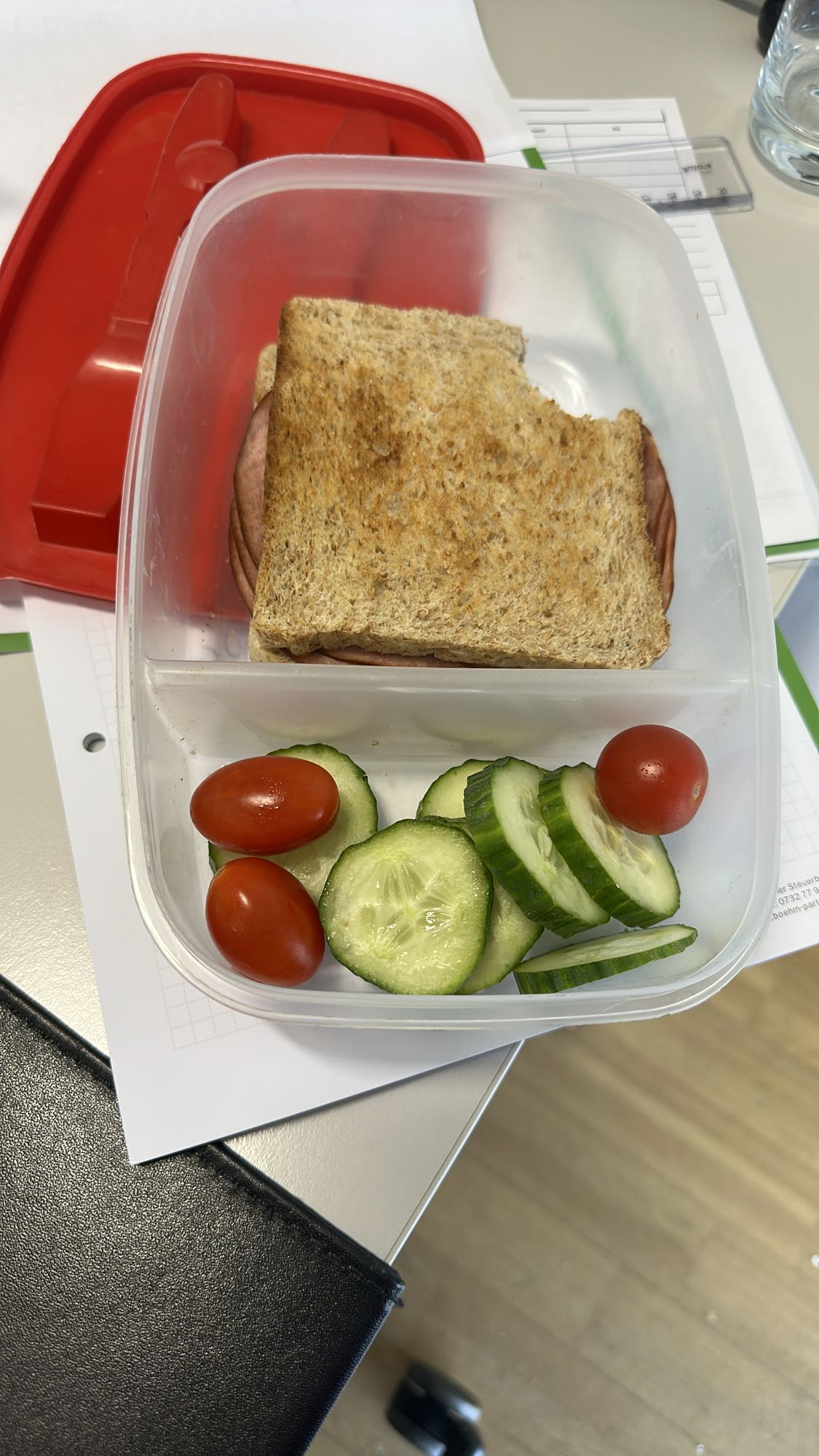 Volkoren sandwich lunchbox