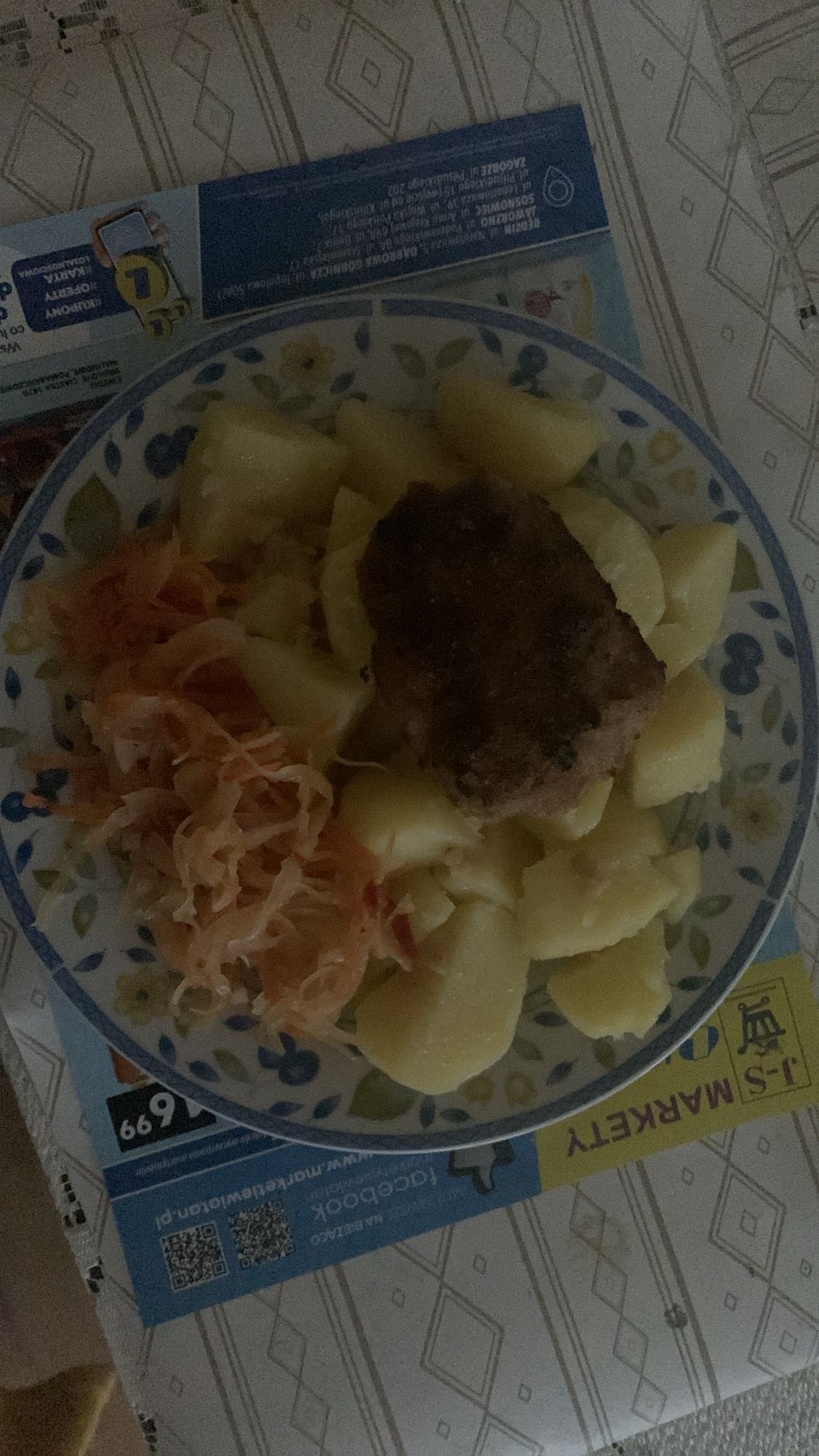 Kotlet z ziemniakami