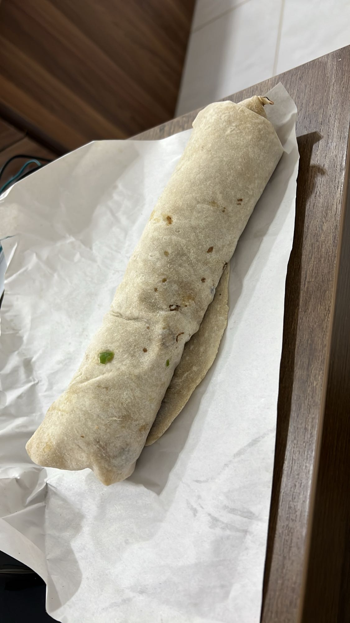 Shawarma meat wrap