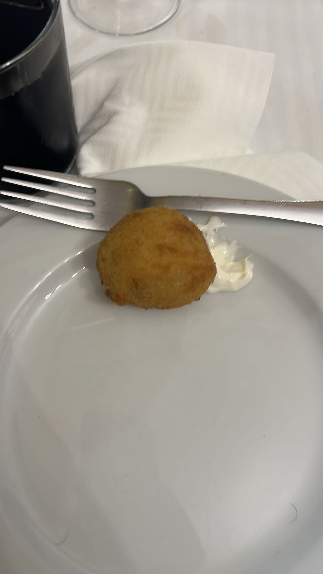 croqueta con mayonesa