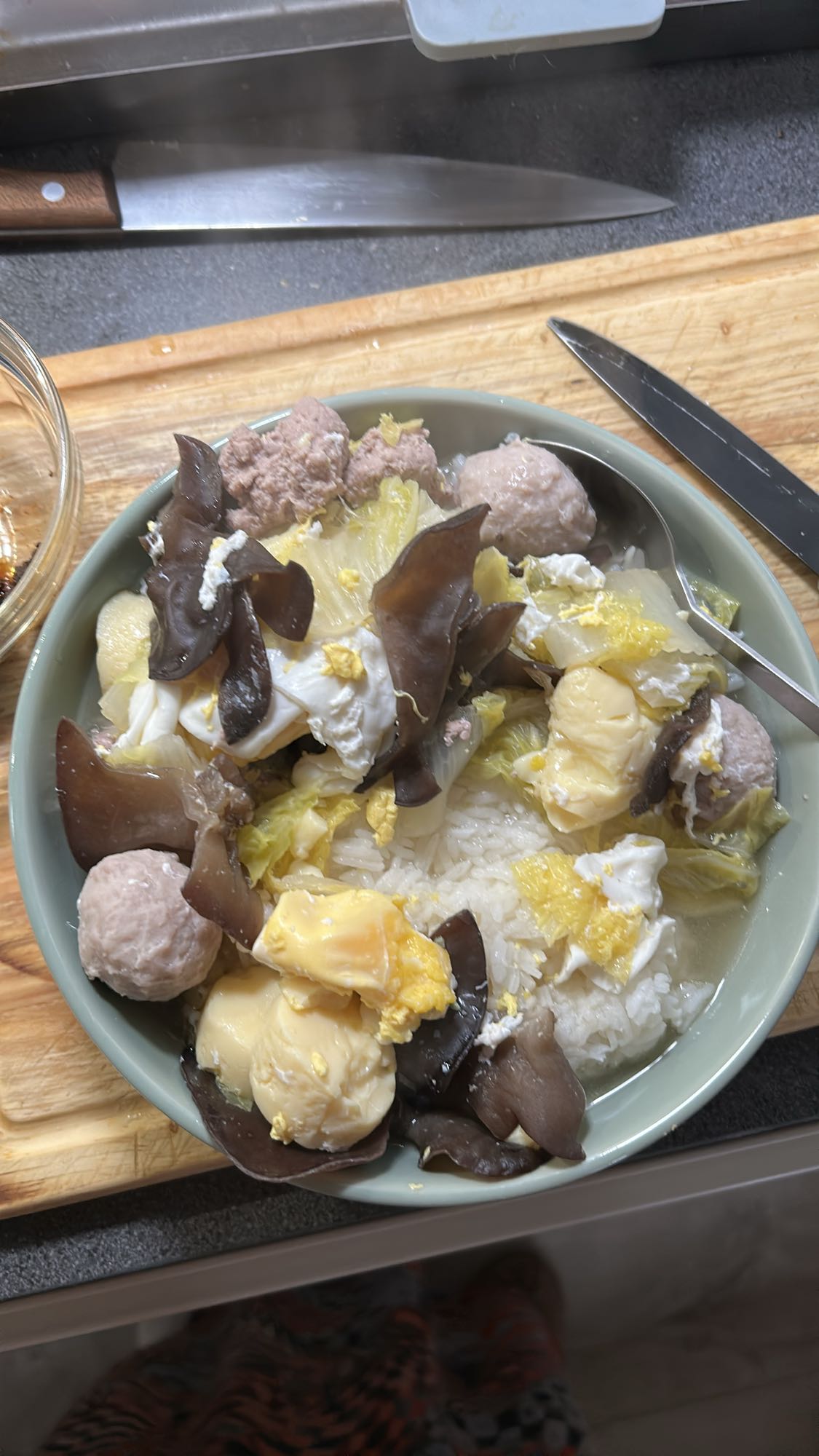 Kjøttbollesuppe med ris