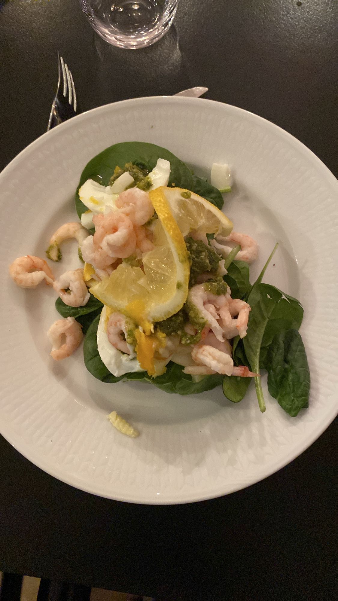 Räksallad med ägg & citron