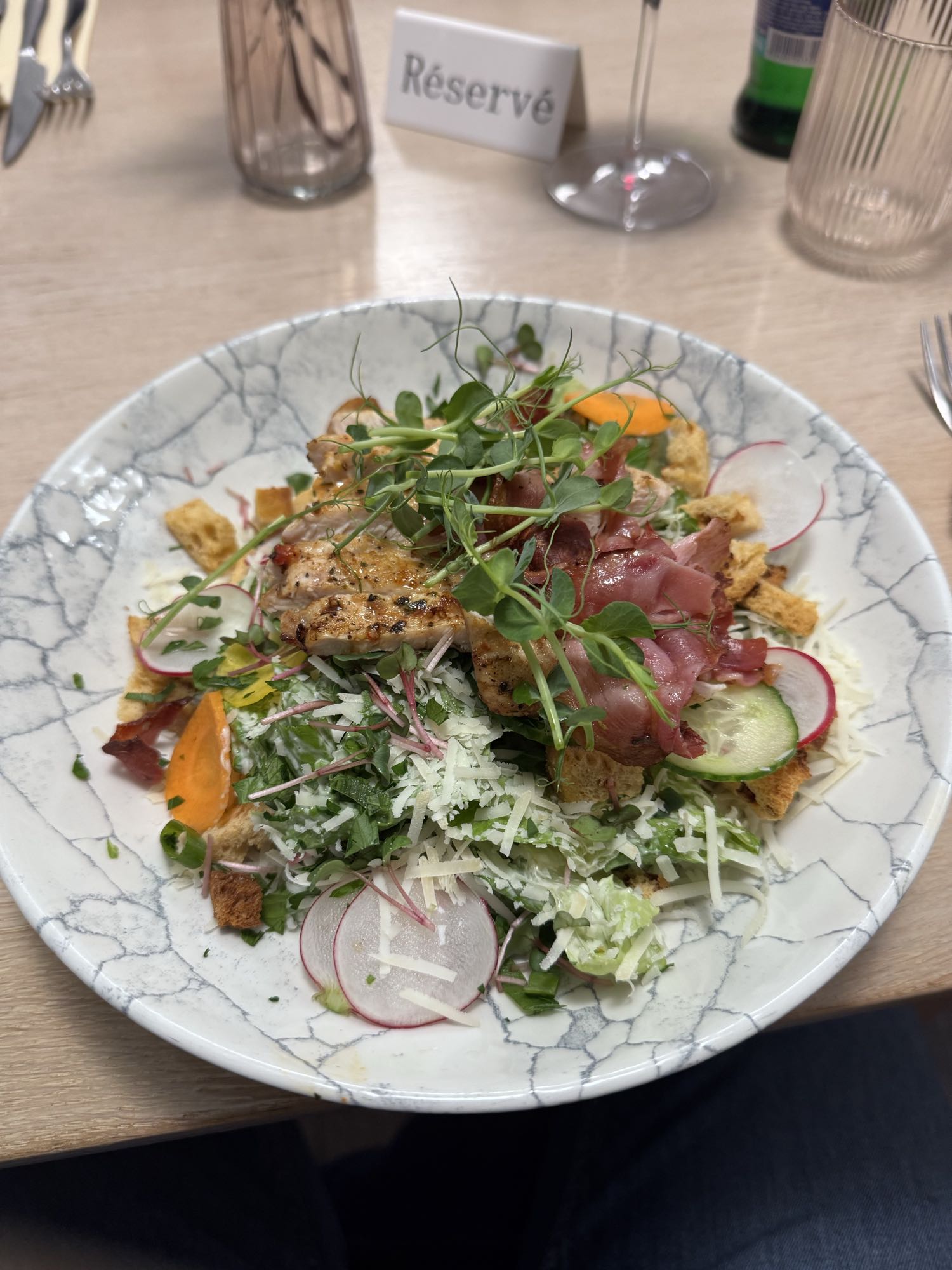 Salade poulet et jambon