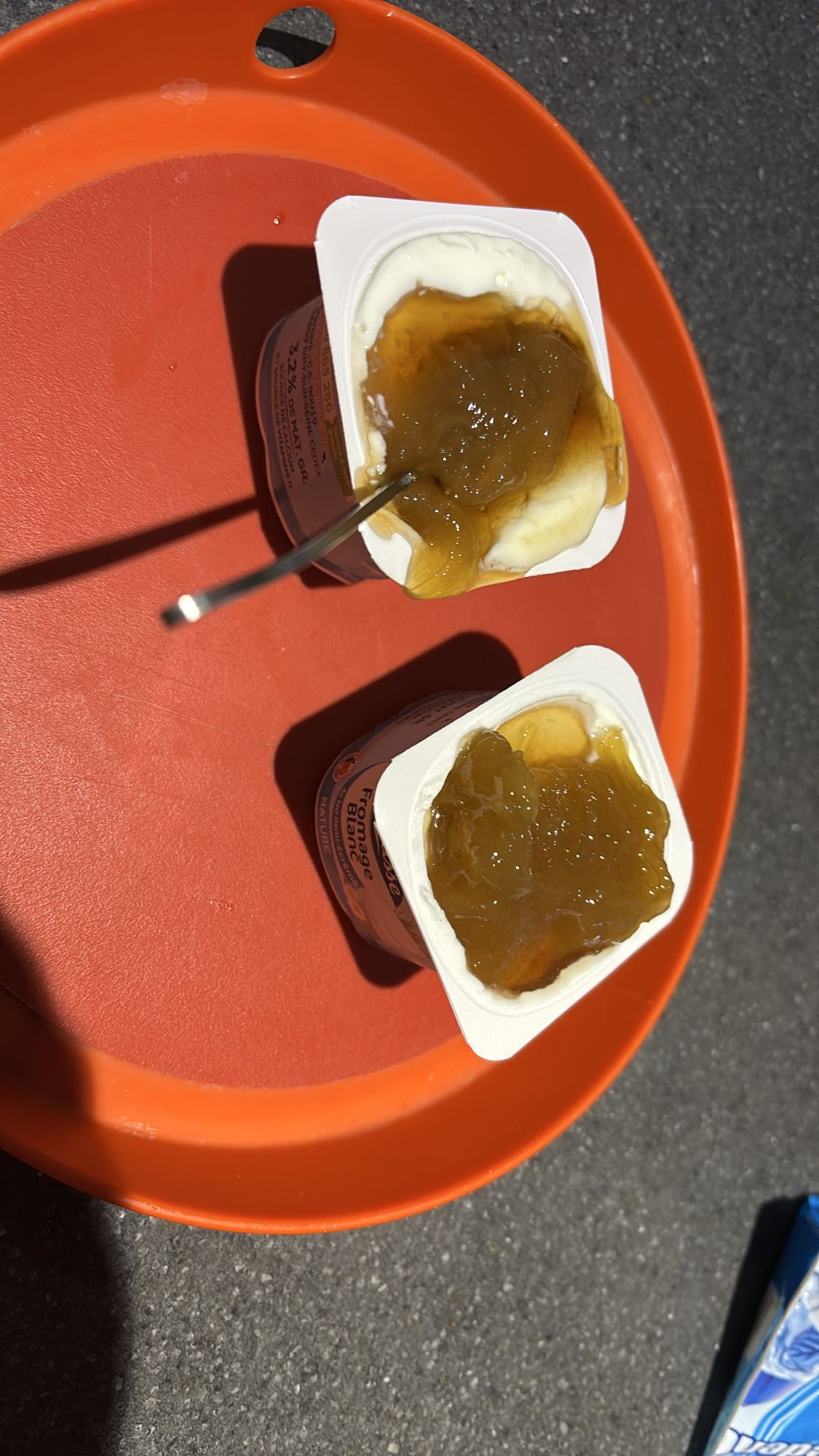 Fromage blanc et confiture