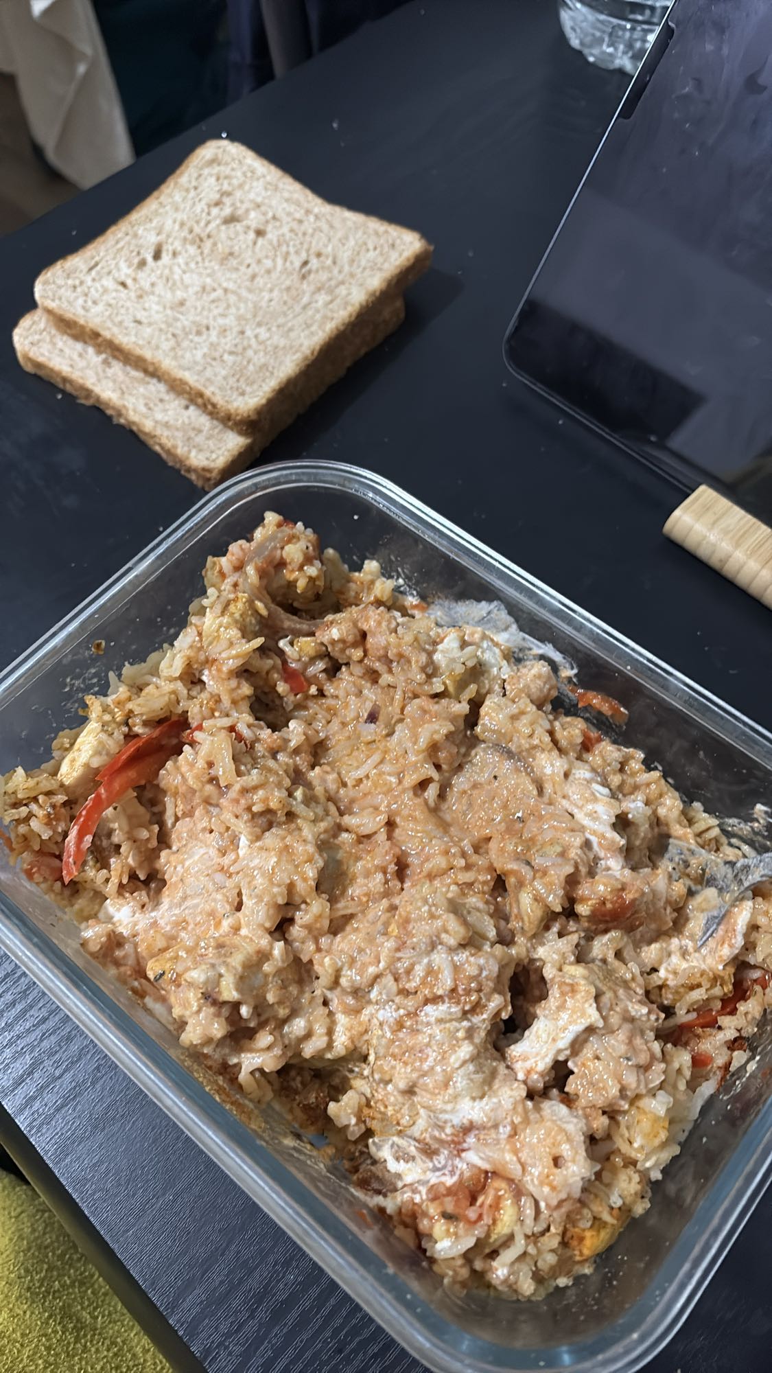 Riz crémeux au poulet