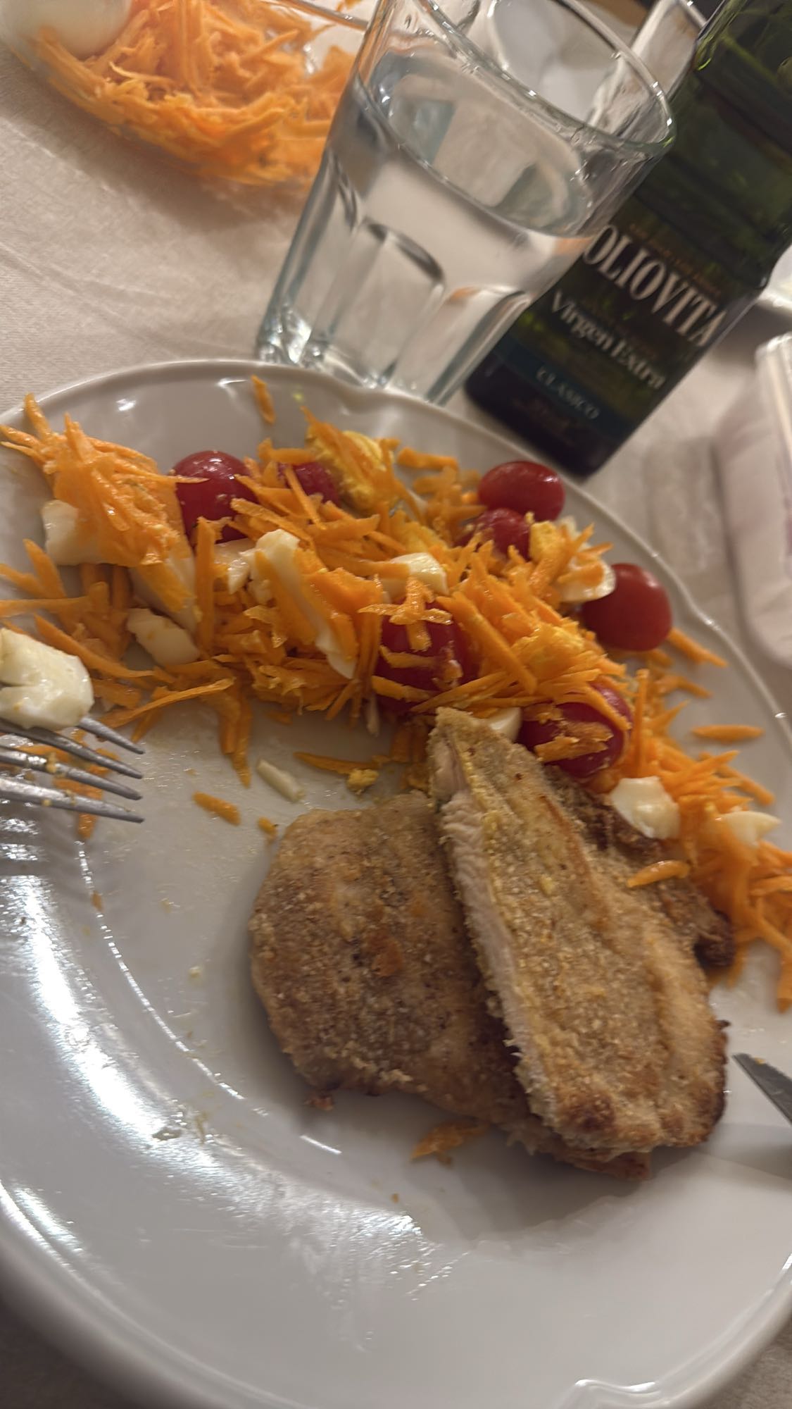 Chuleta con ensalada