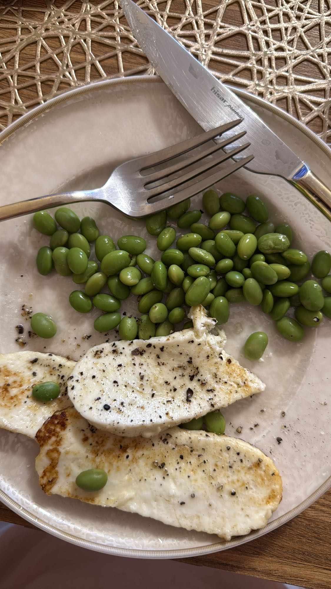 курица с эдамаме