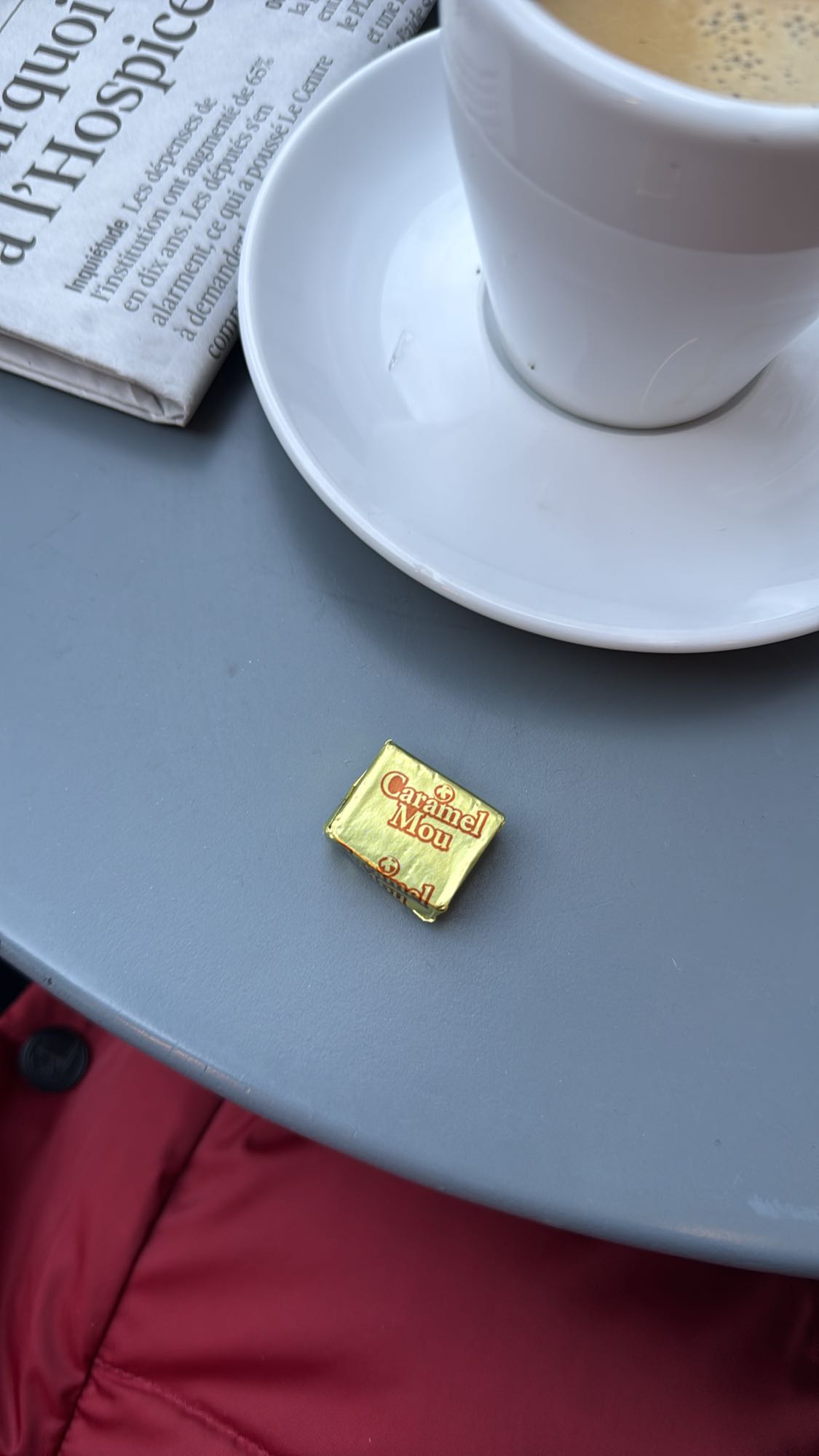 Café et caramel mou