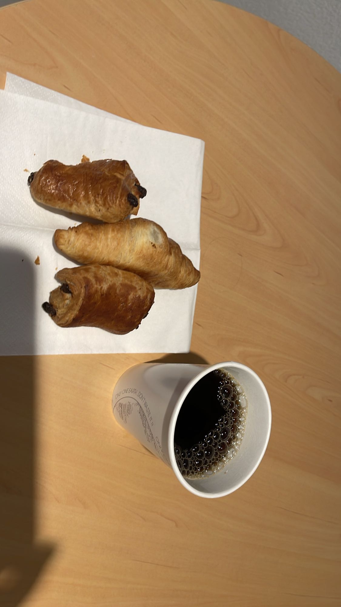 Mini pastries and coffee