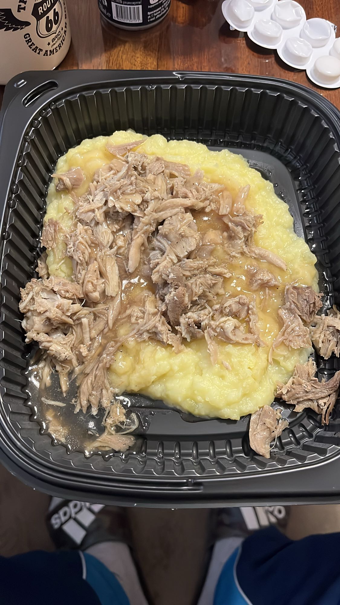 Пилешко с картофено пюре