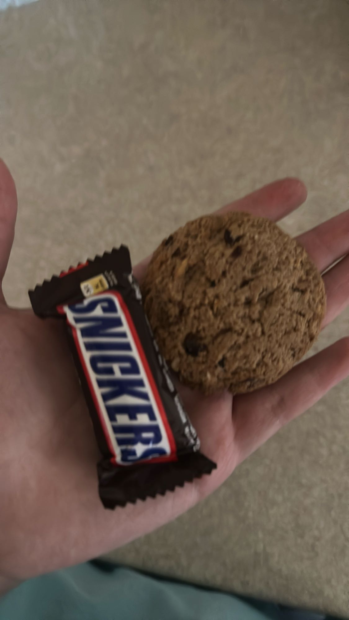 Cookie and Snickers Bar