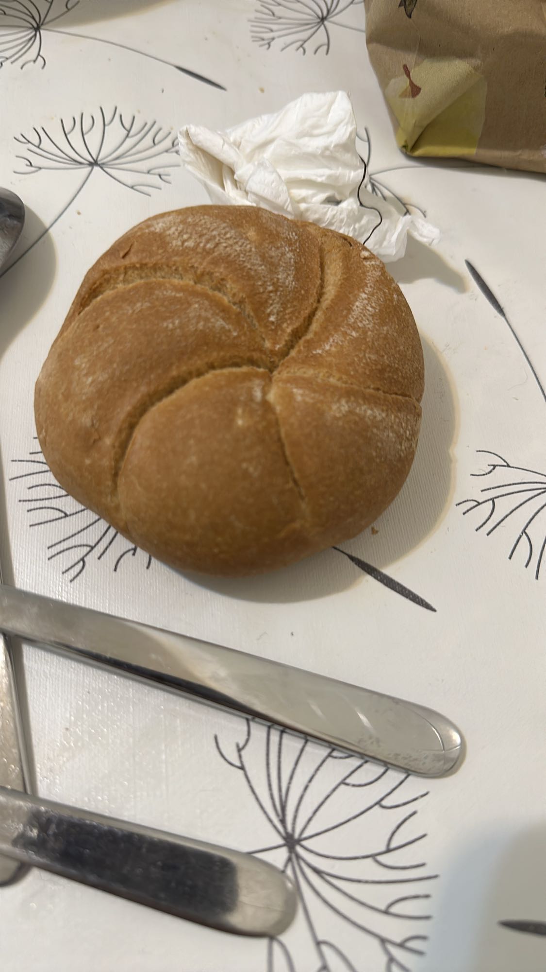 White bread roll