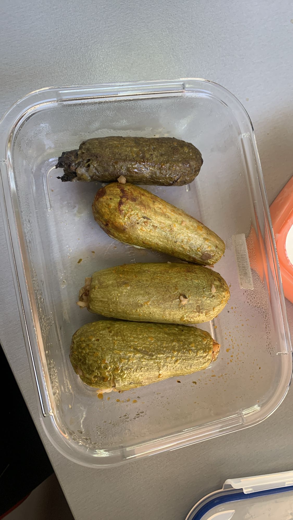 Stuffed zucchini & eggplant