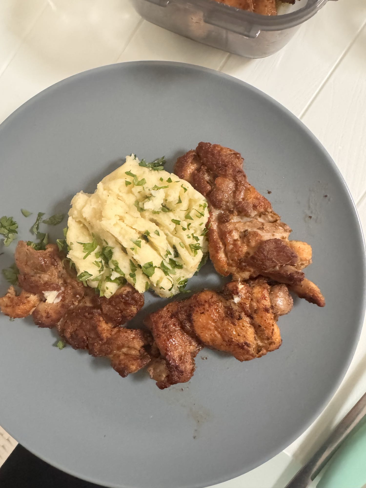 Картофельное пюре с курицей