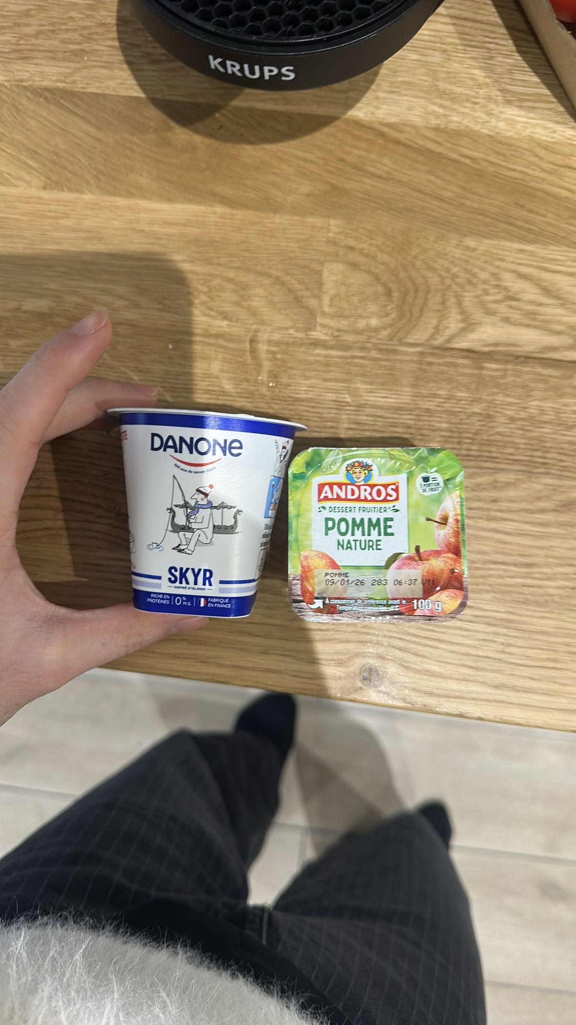 Skyr et compote pomme