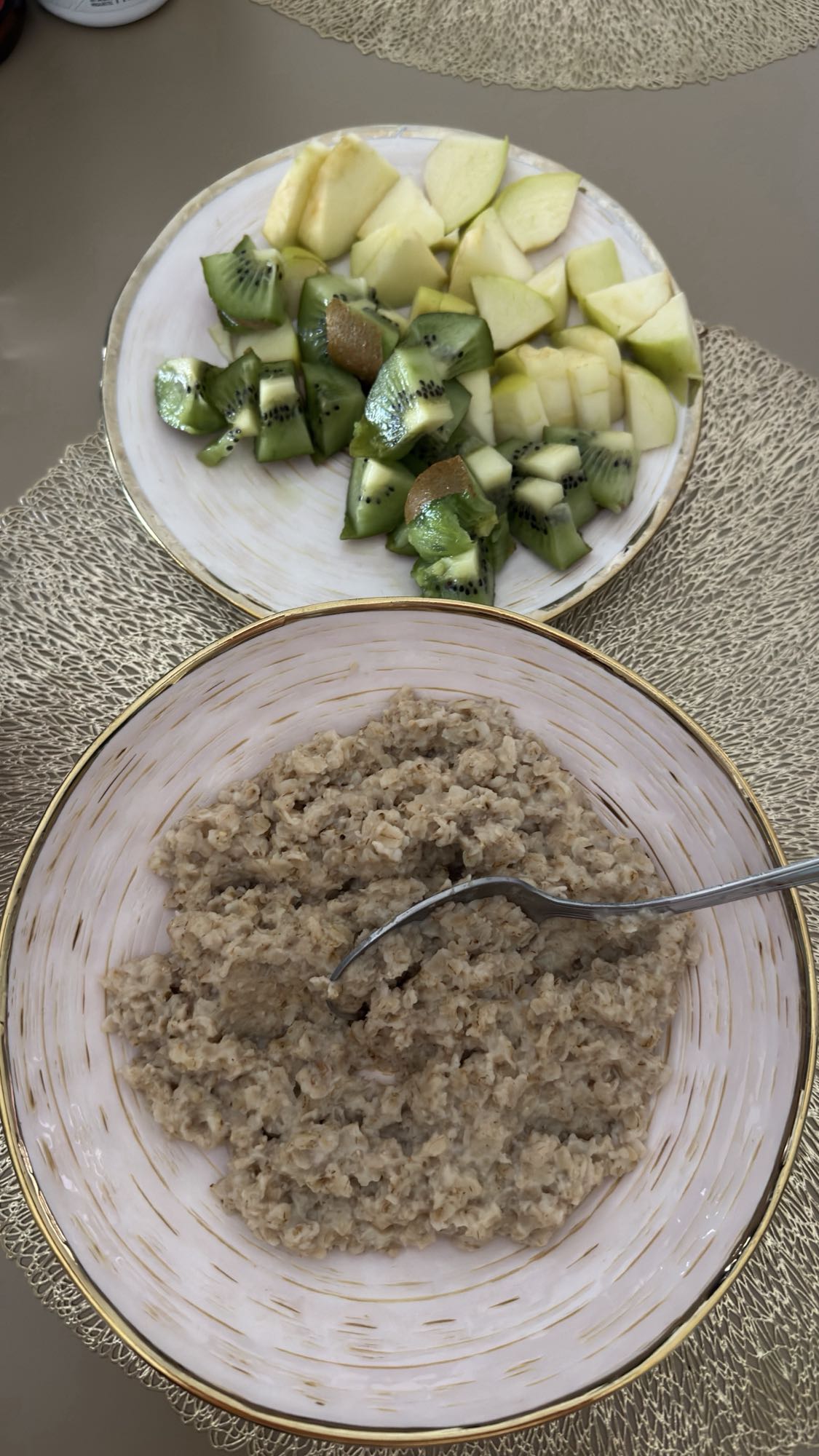 овсянка с фруктами