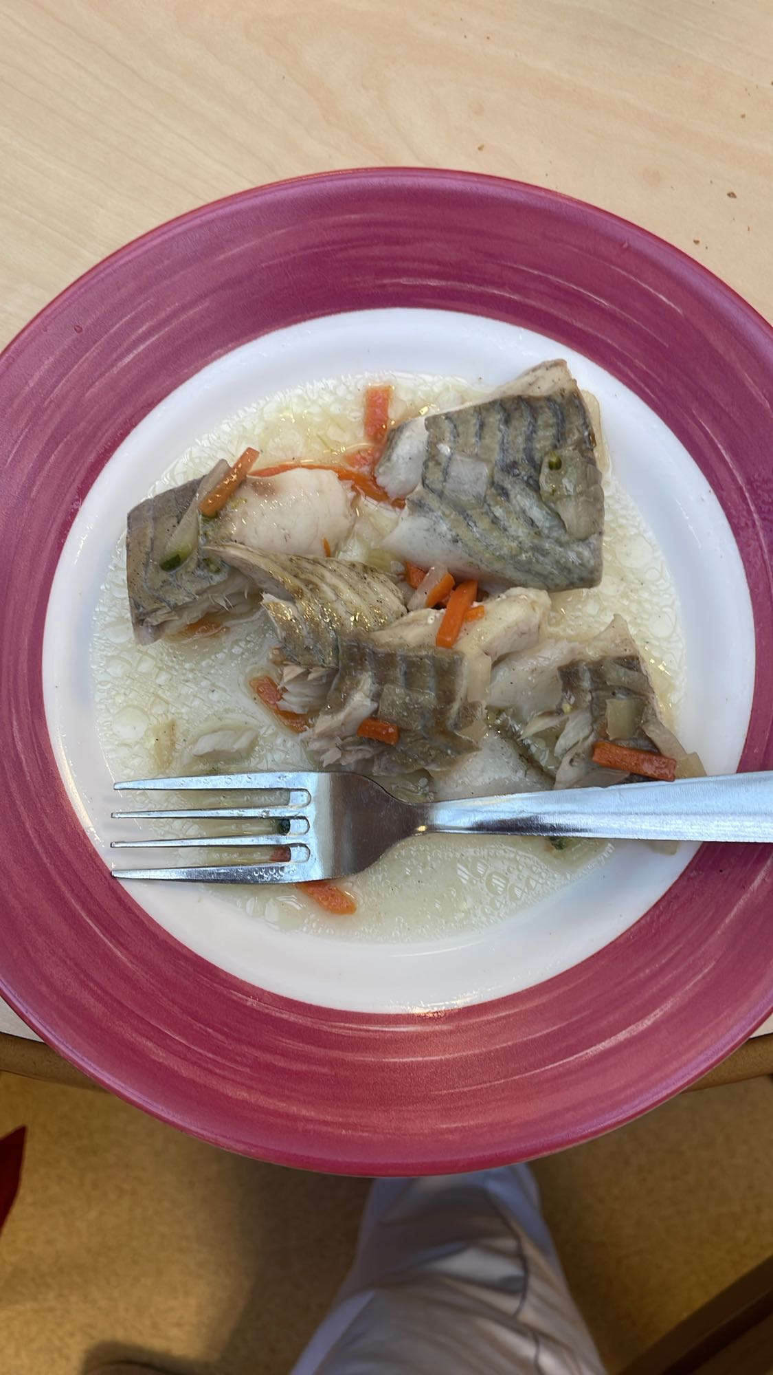 Poisson bouilli aux légumes