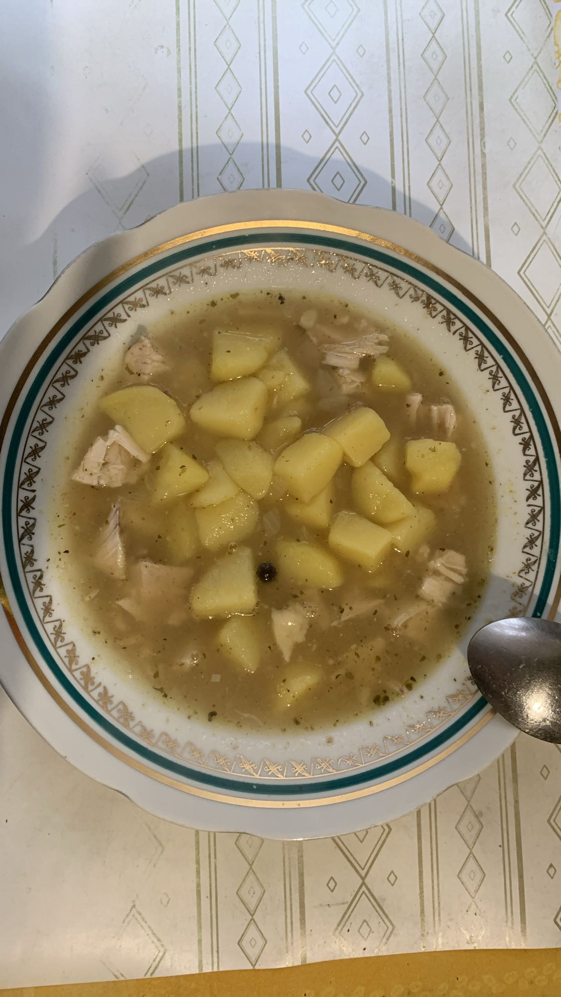 Zupa ziemniaczana z kurczakiem