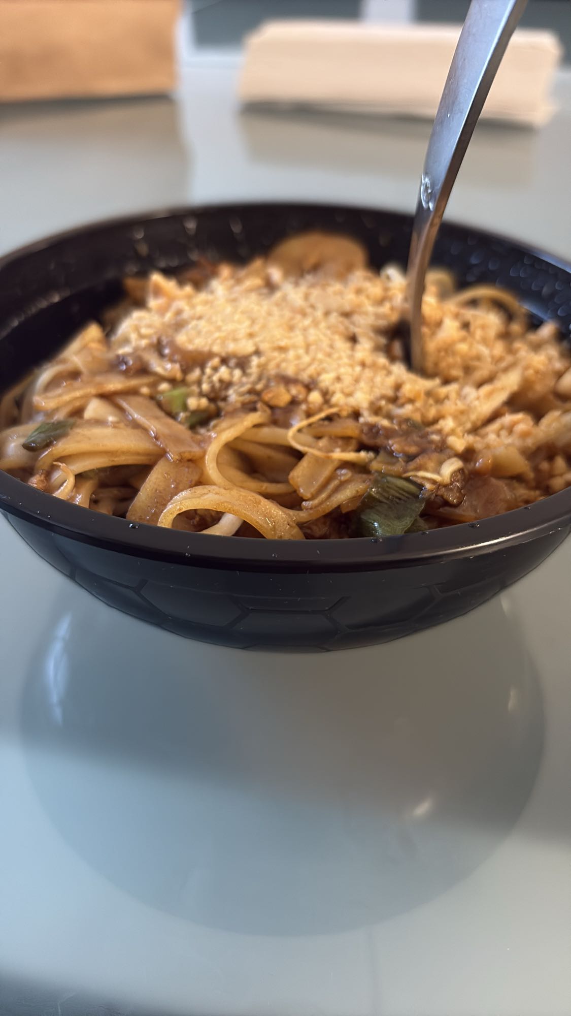 Nouilles aux arachides et crevettes