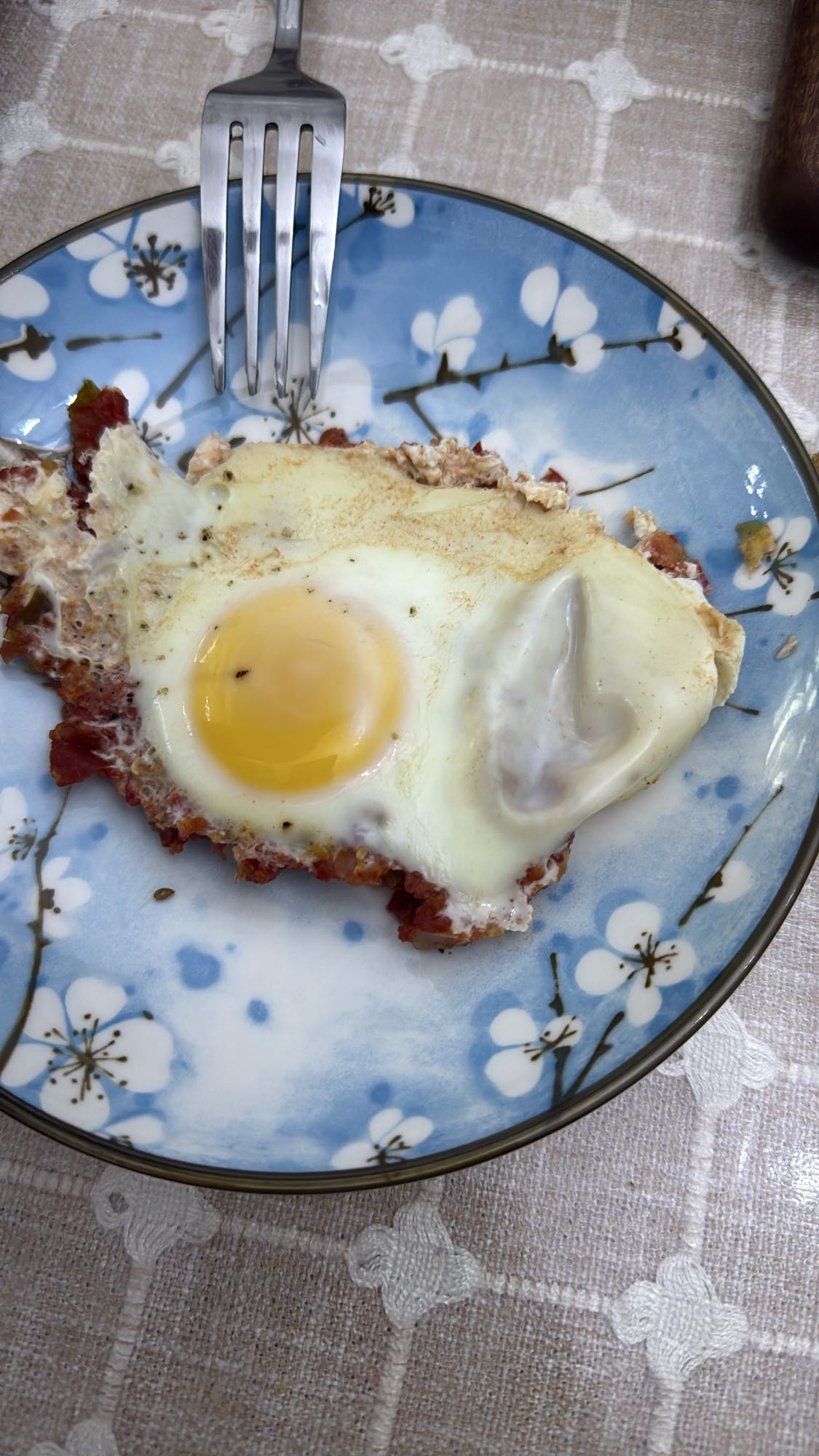 Яичница с овощами