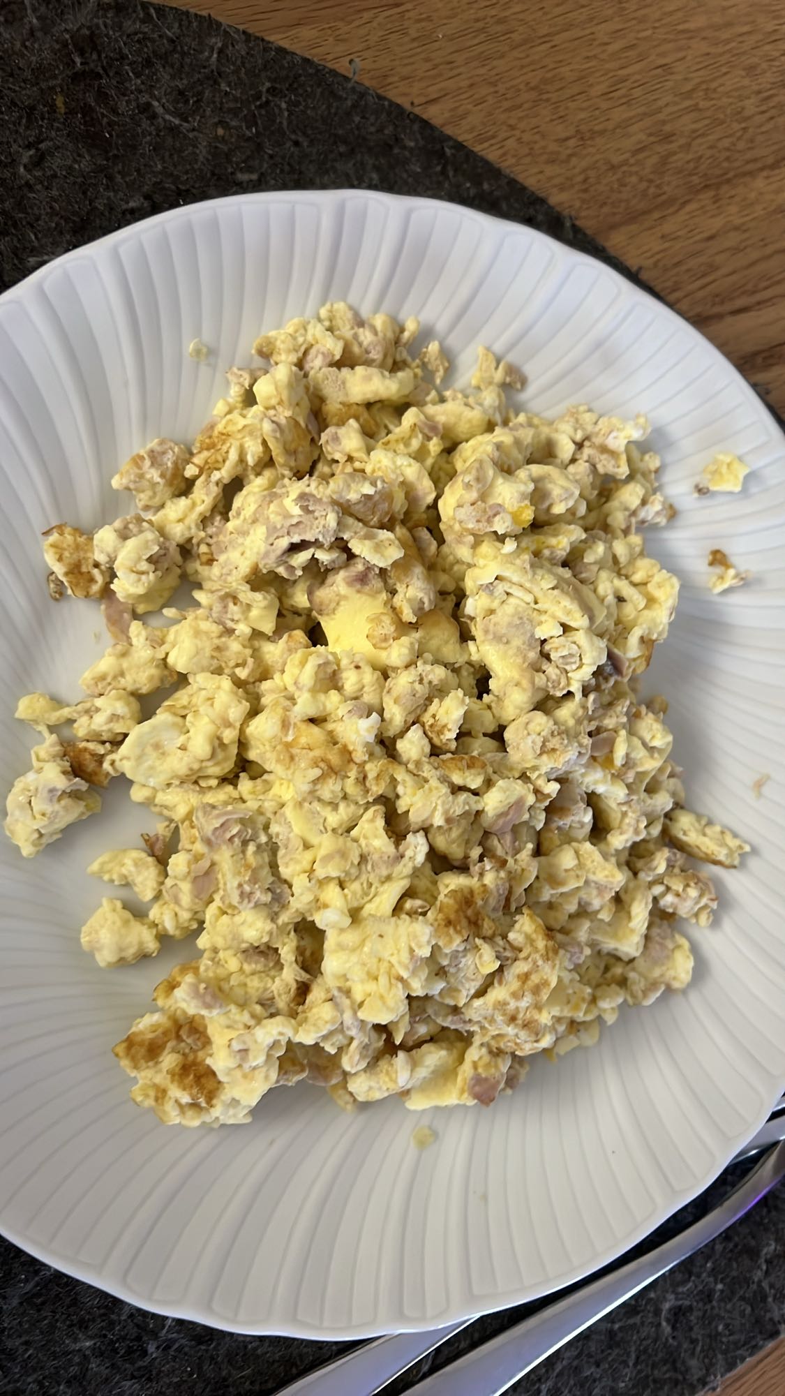 Scrambled Eggs with Ham
