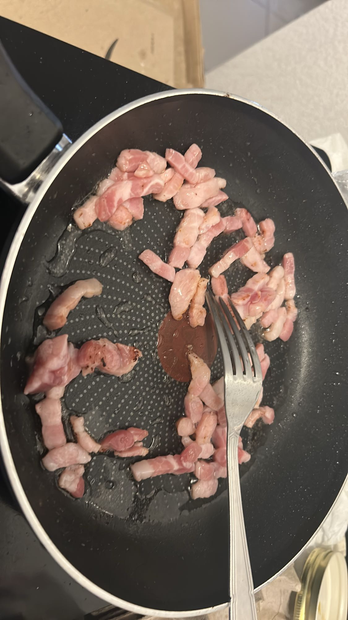 Lardons à la poêle