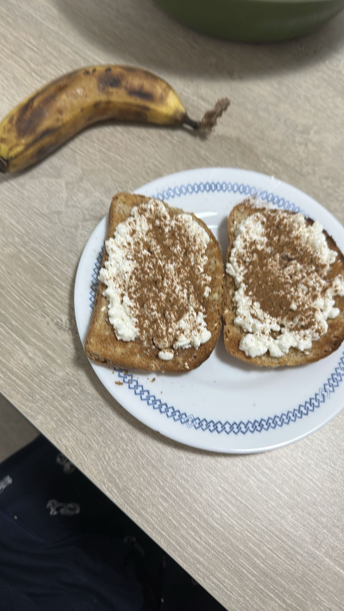 Tostadas con plátano