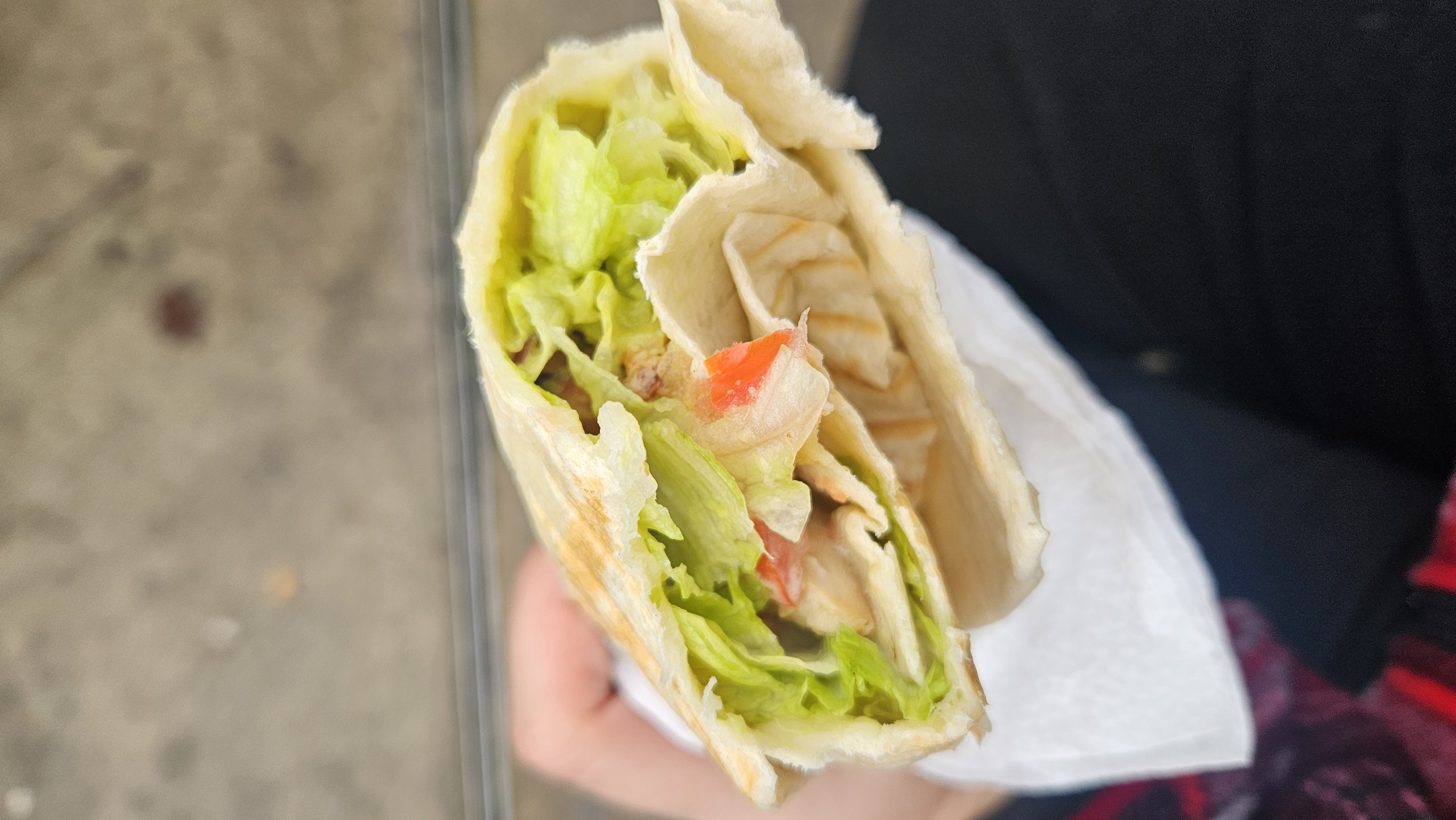 Kipwrap met groenten