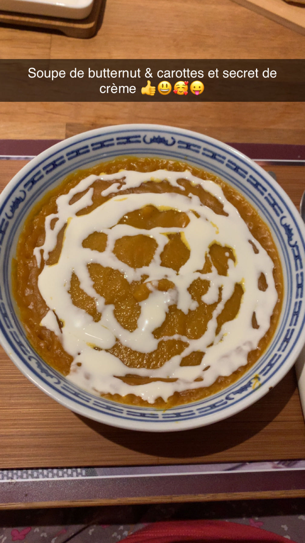 Soupe butternut carottes