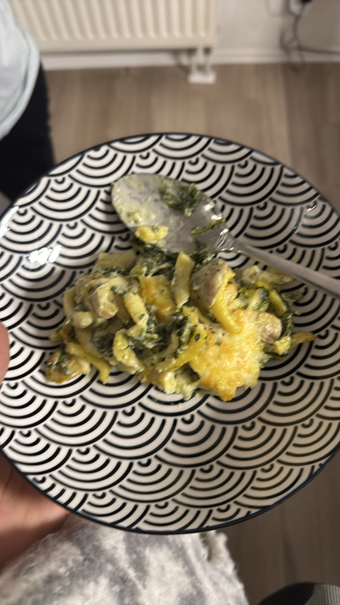 Spinazie omelet met kaas