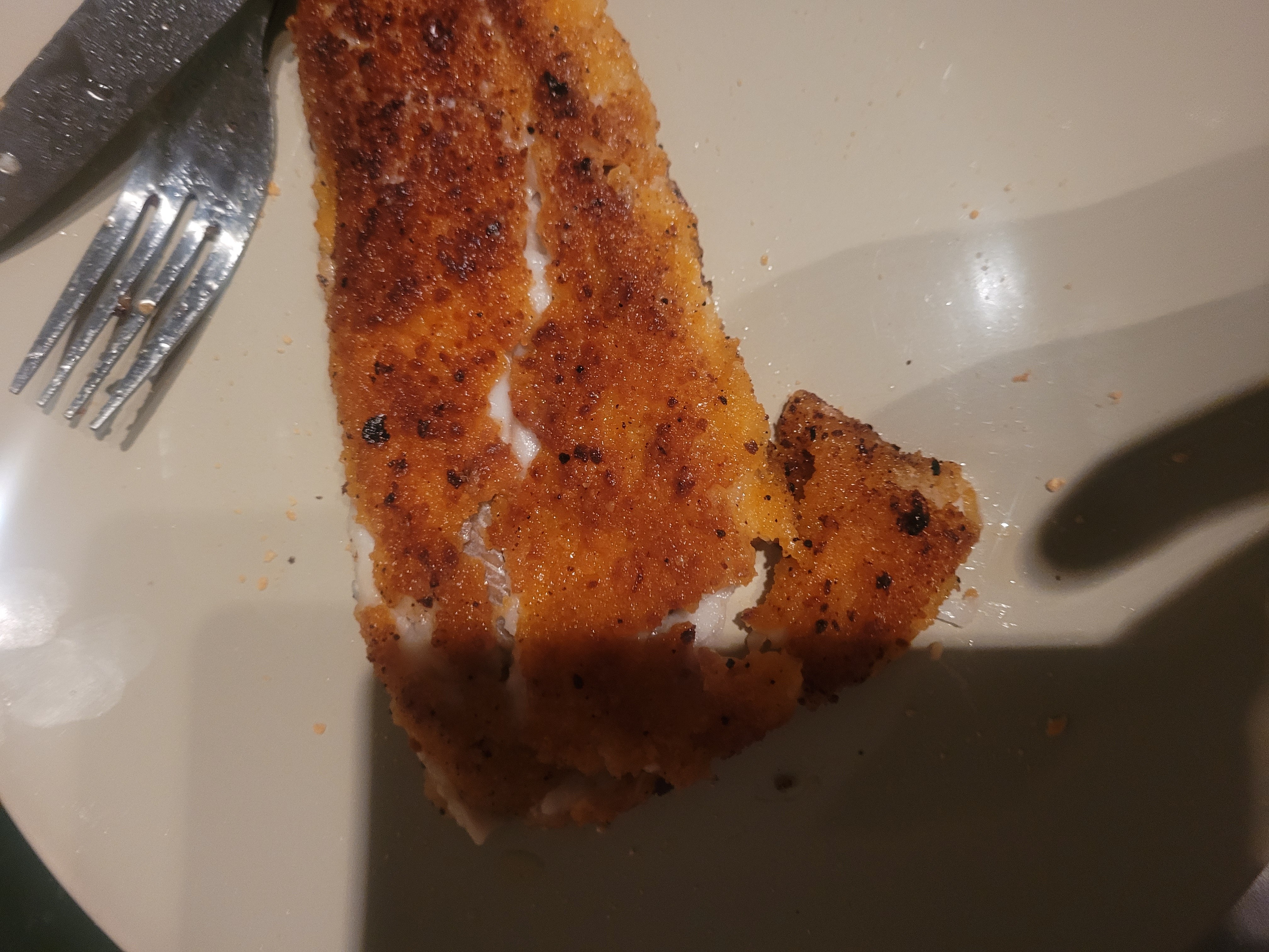 Poisson pané maison