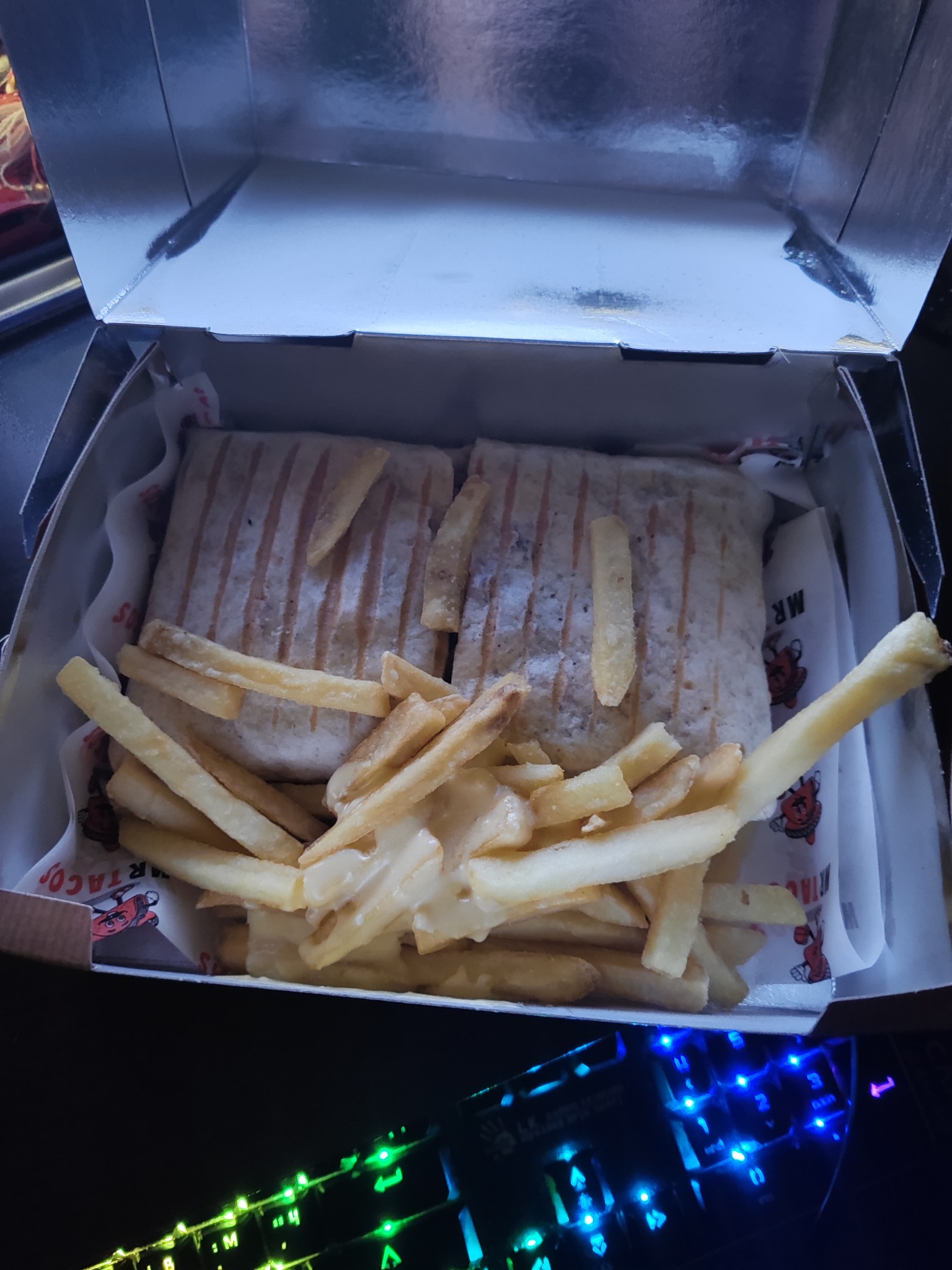 Wraps with cheese fries