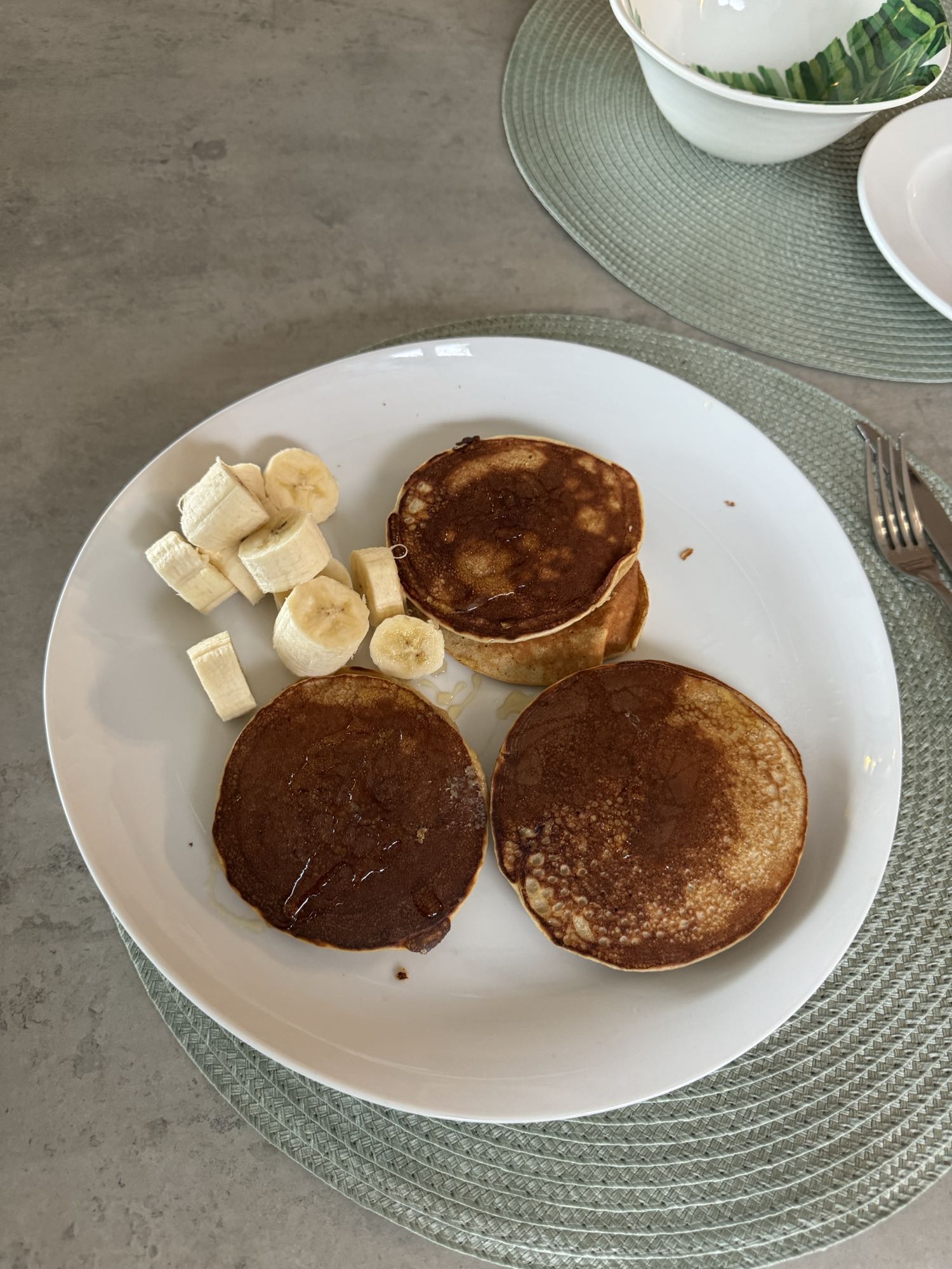 Panqueques con plátano