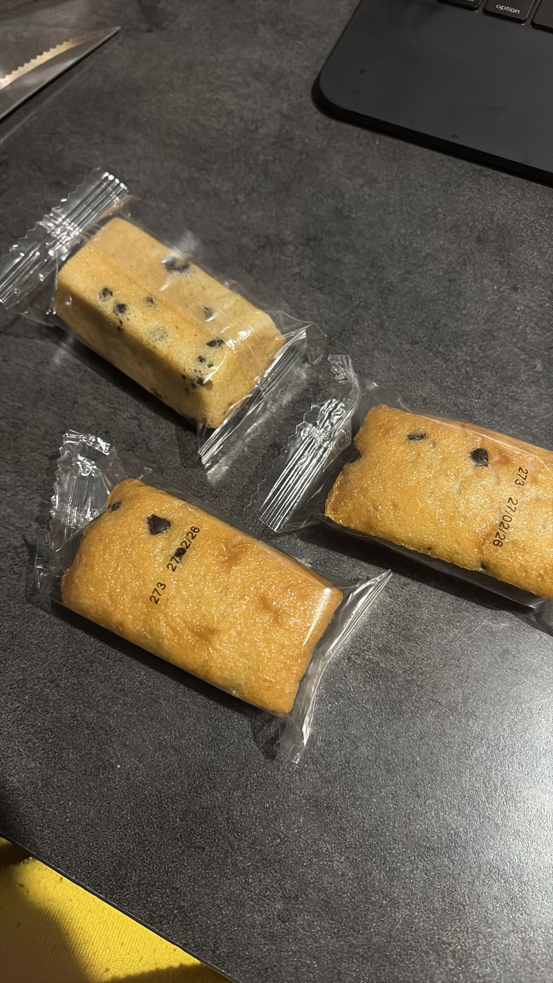 Mini cakes pépites chocolat