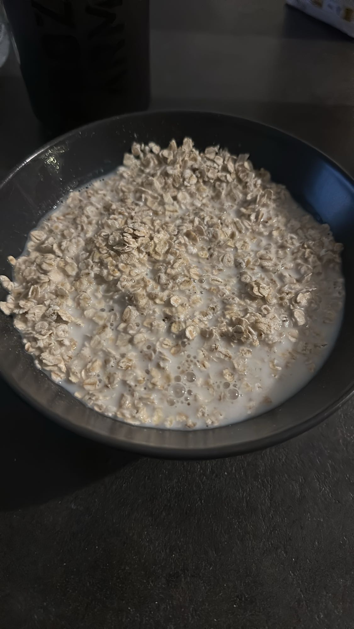 flocons d'avoine au lait