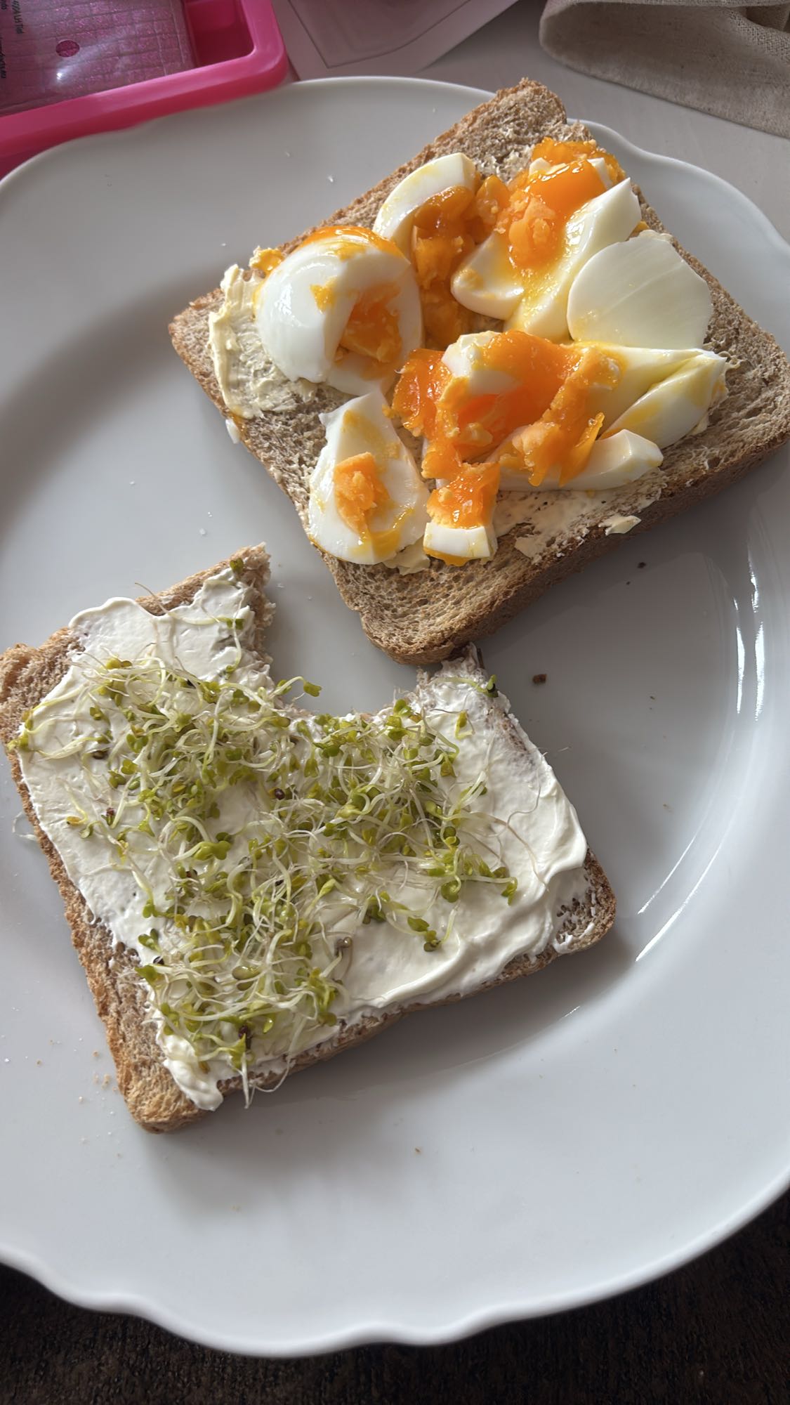 Volkoren toast met ei