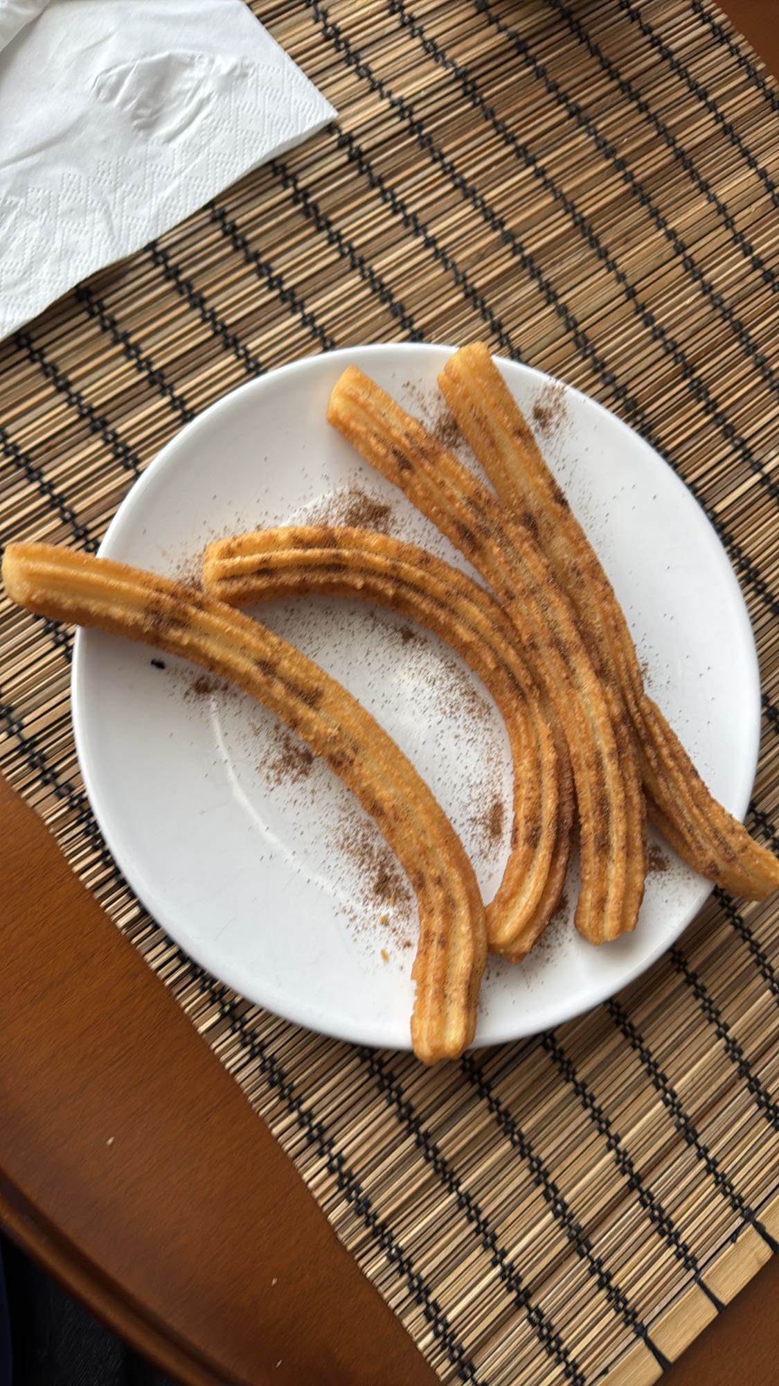 Churros con canela