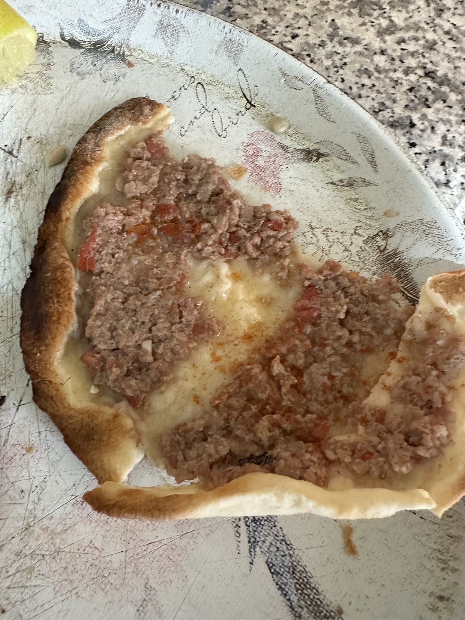 Meat Flatbread Slice