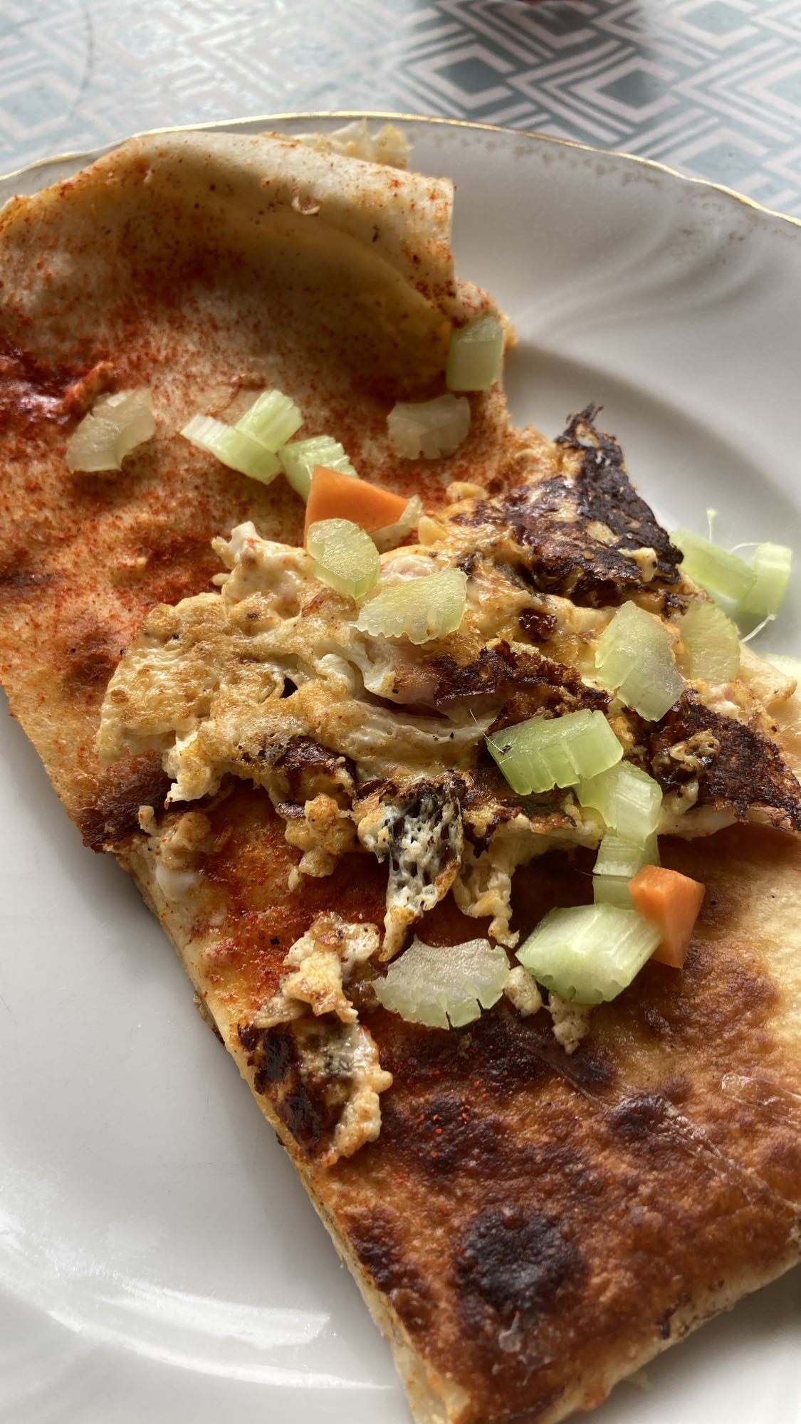 Äggwrap med grönsaker