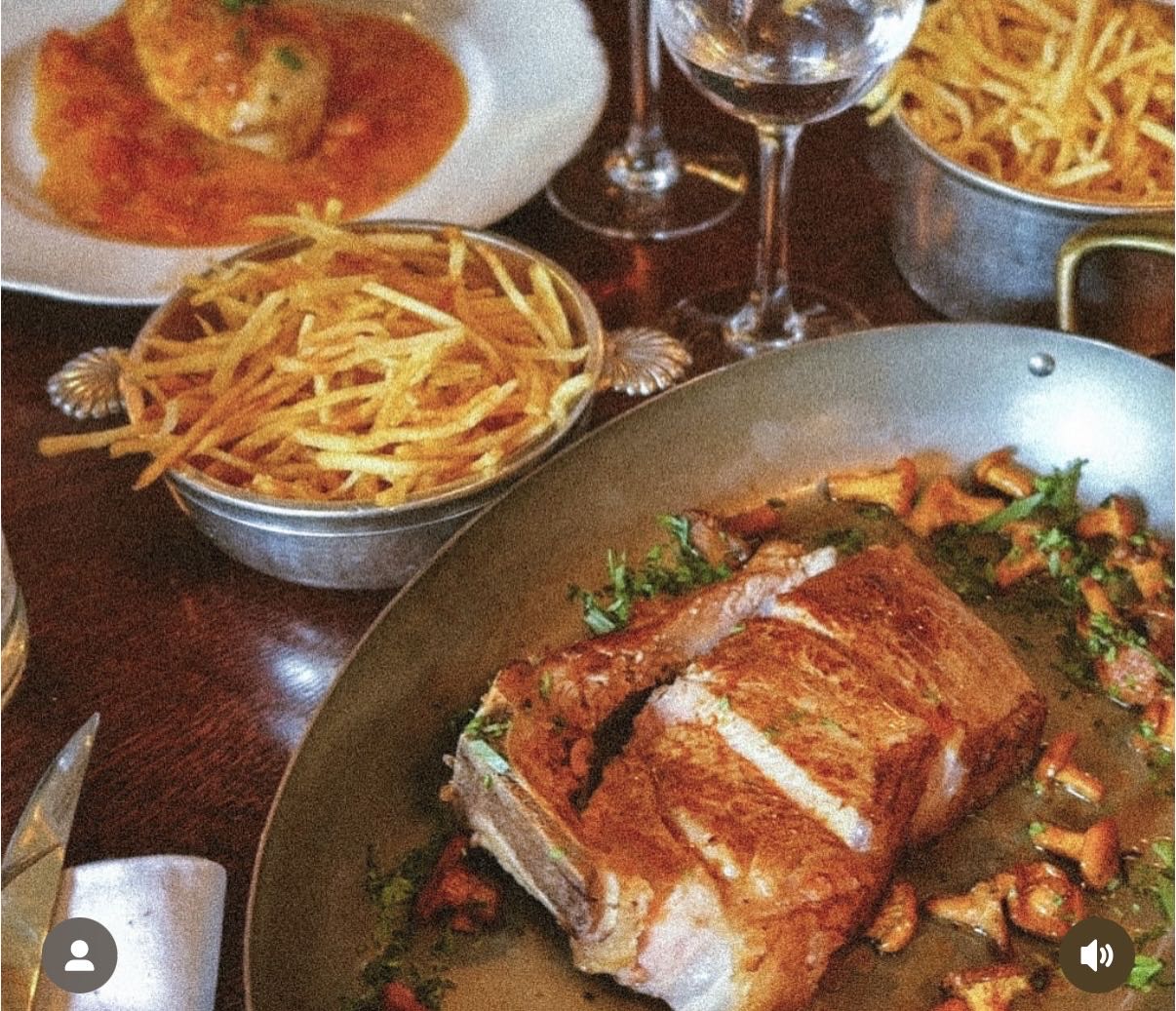 Côte de boeuf et frites