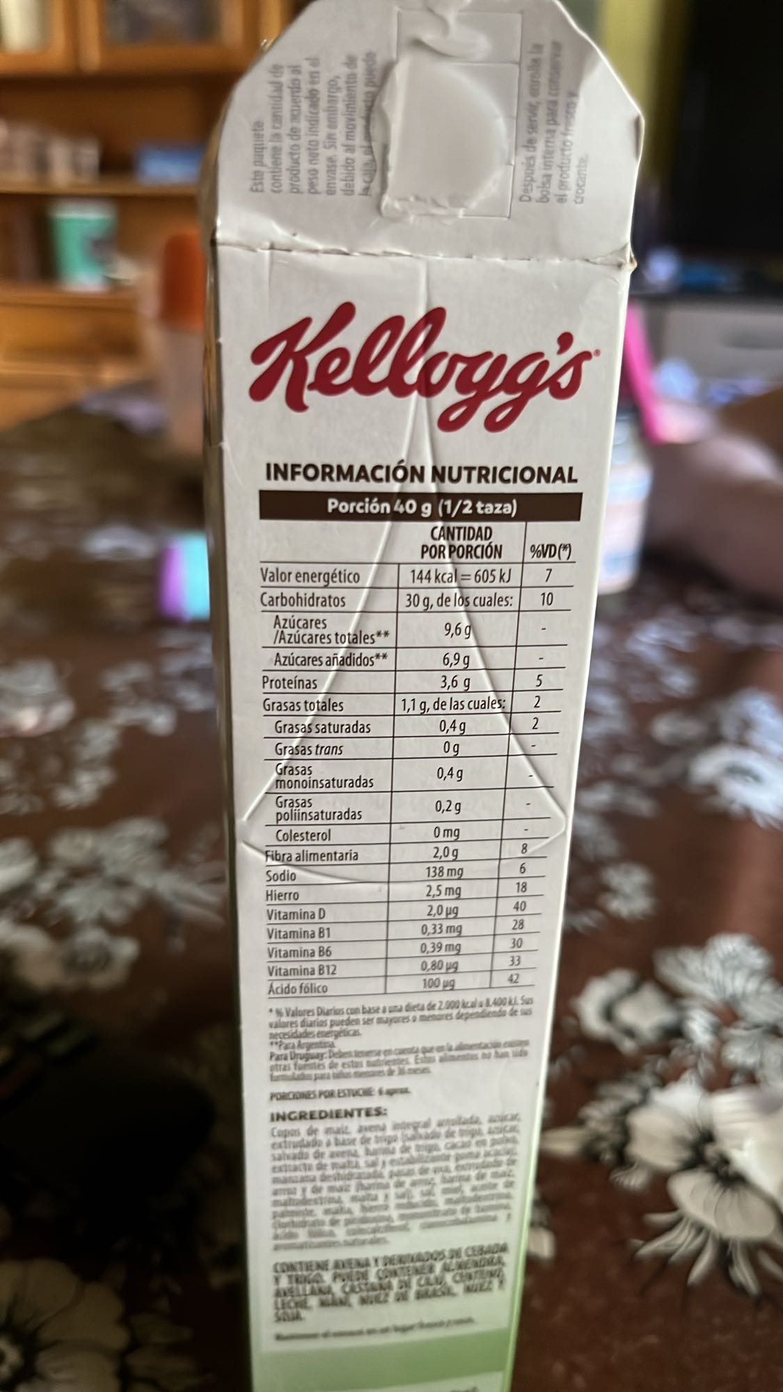 Cereal de maíz y avena