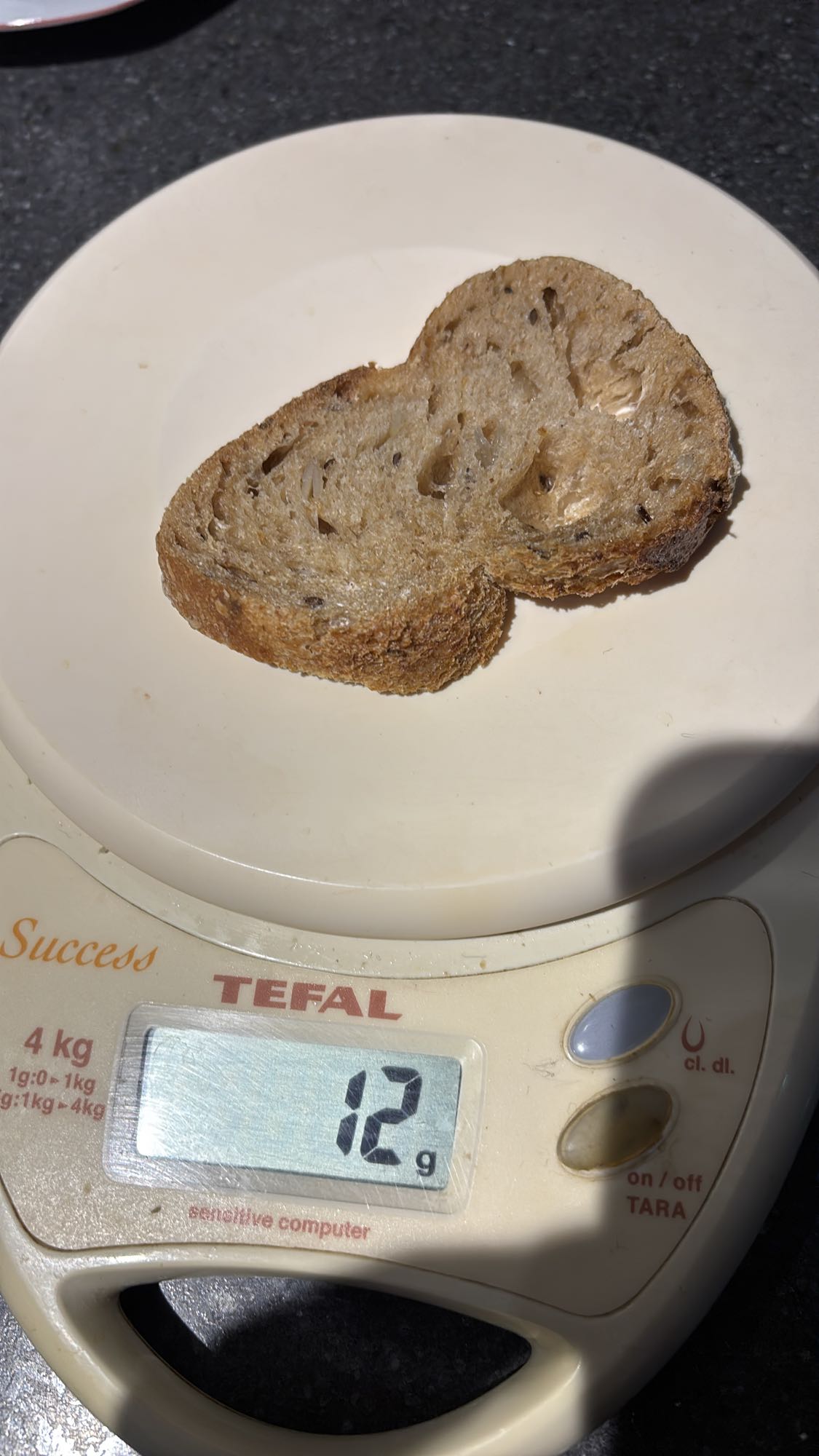 Tranche de pain complet