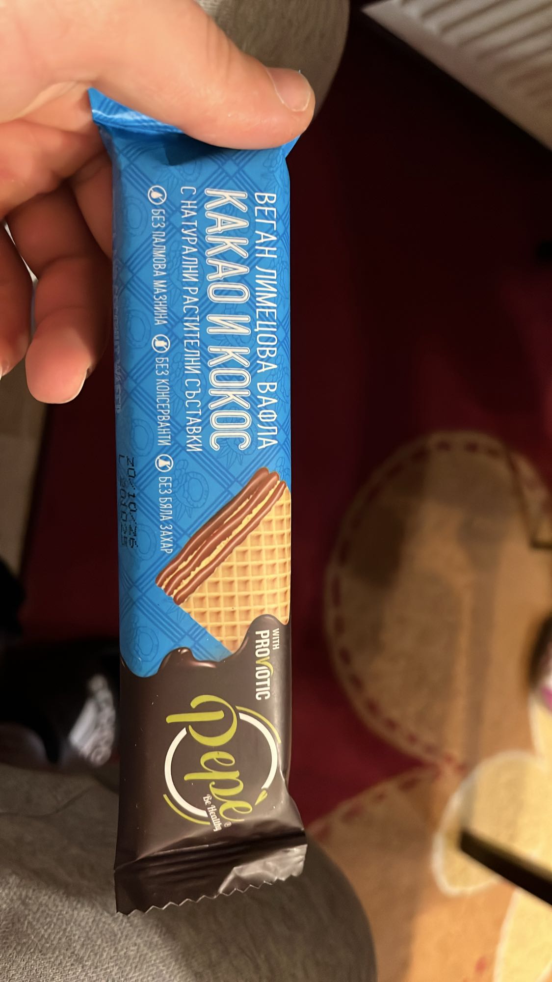 Веган вафла какао и кокос