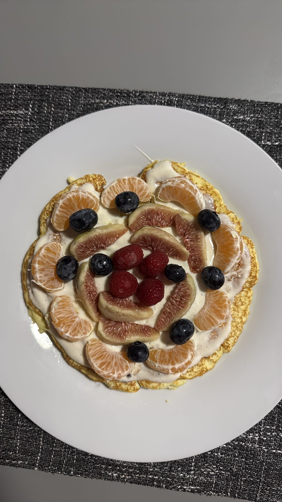 Clătită cu fructe și iaurt