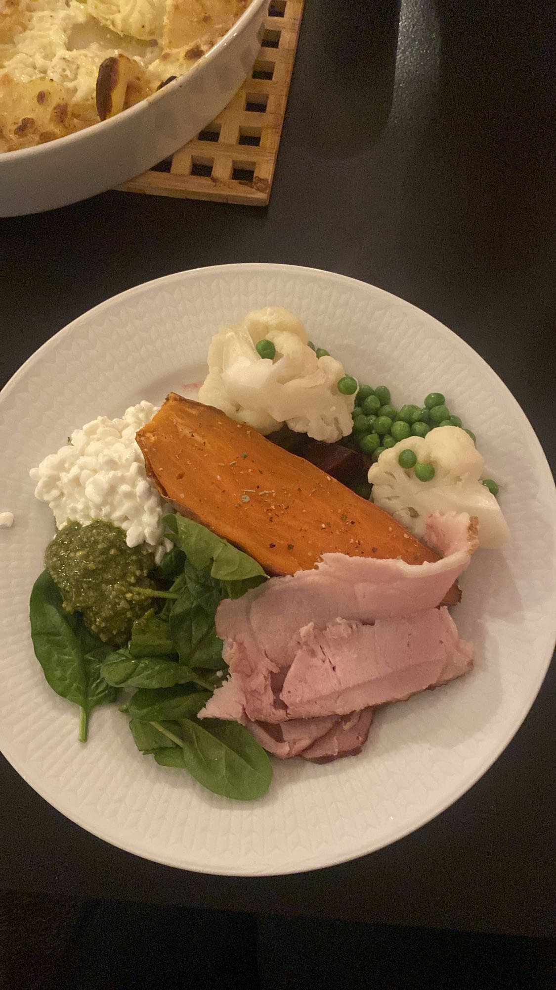 Skinka med grönsaker