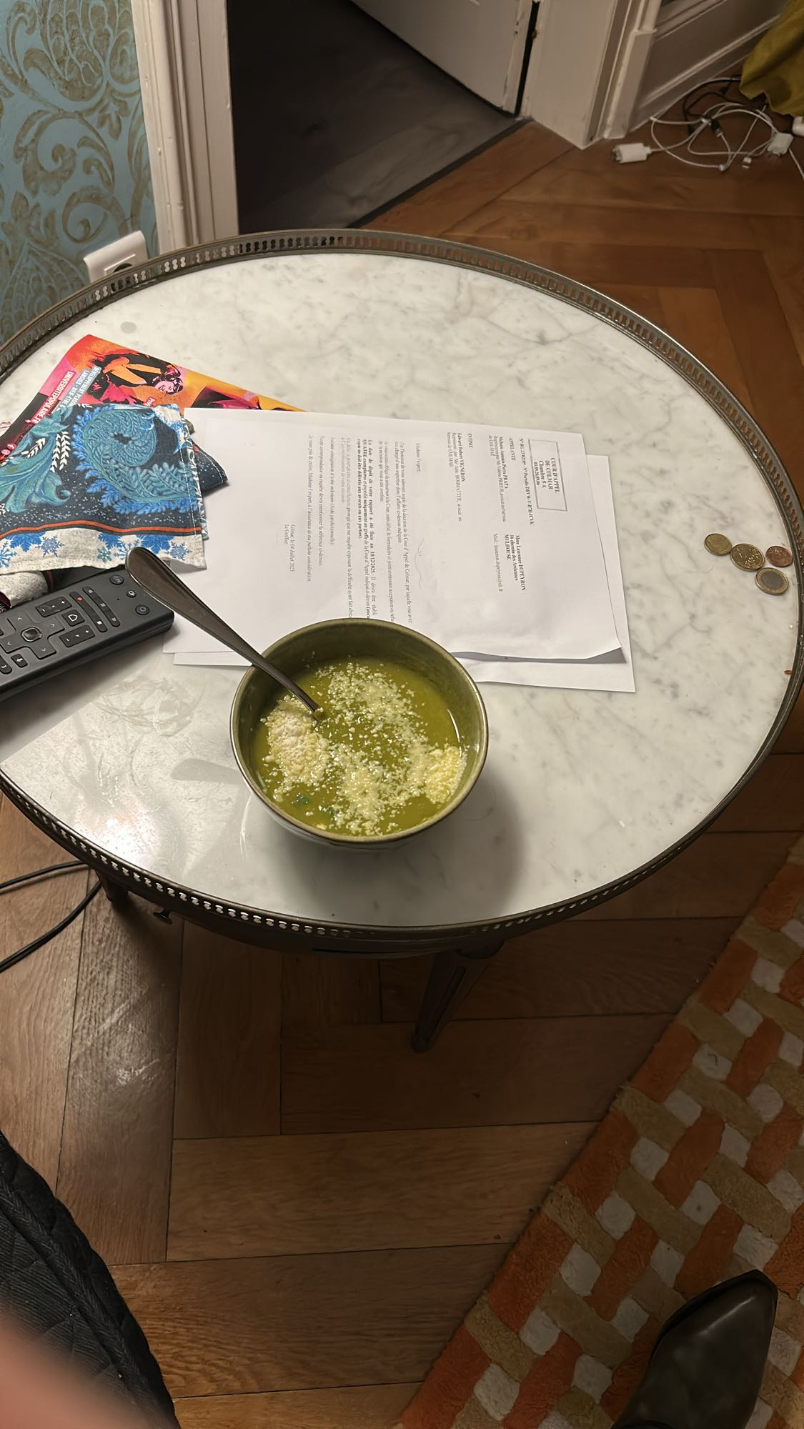 Soupe aux légumes verts