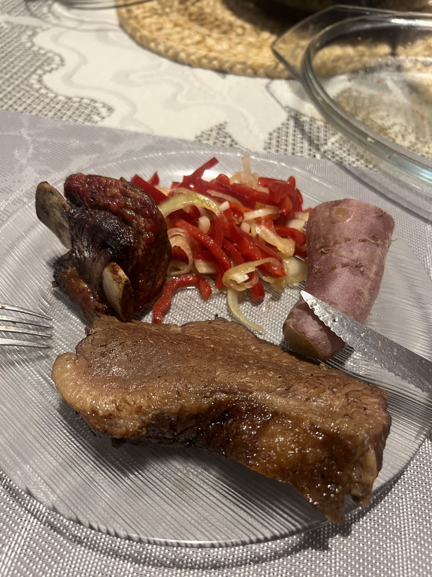 Beef with sweet potato