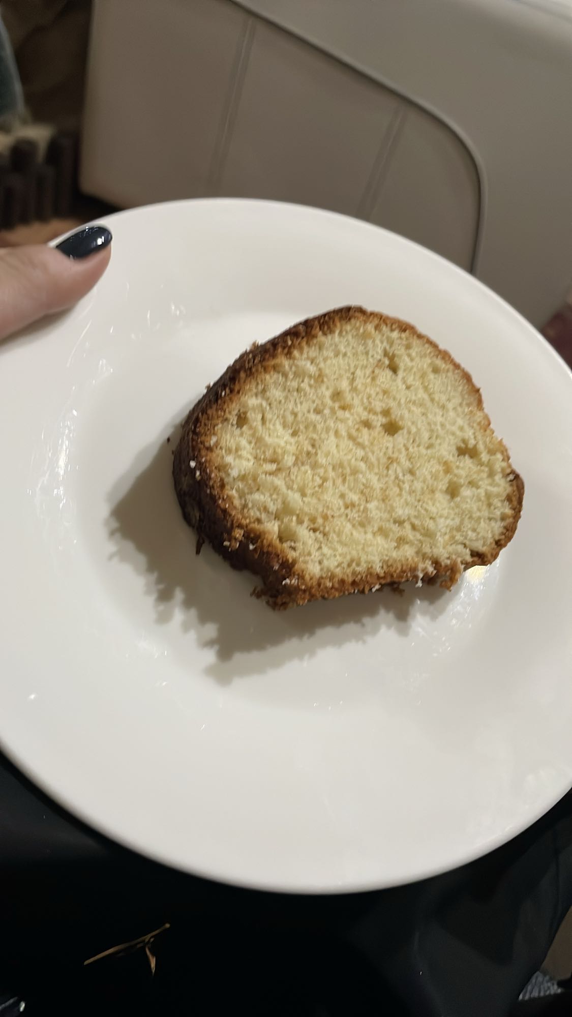 Slice of pound cake
