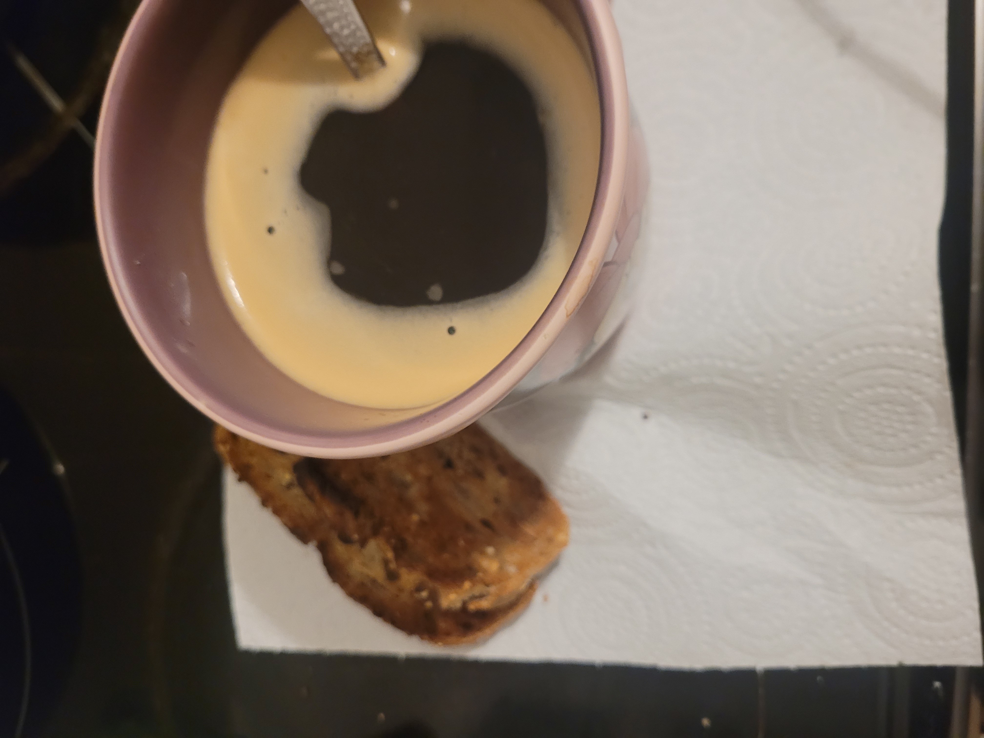 Café et pain grillé